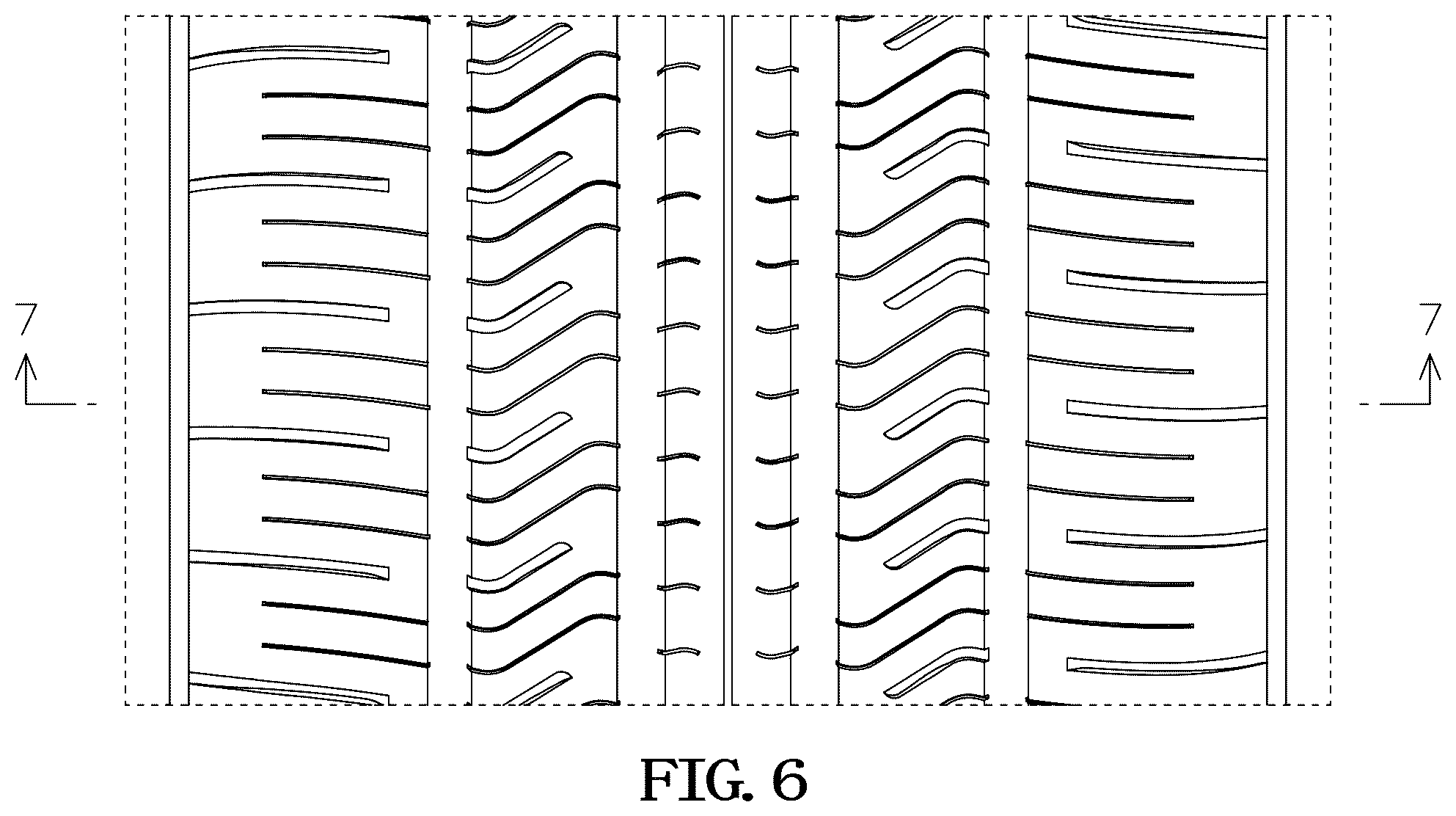 Patent USD1044689 Figure 6 – Tire