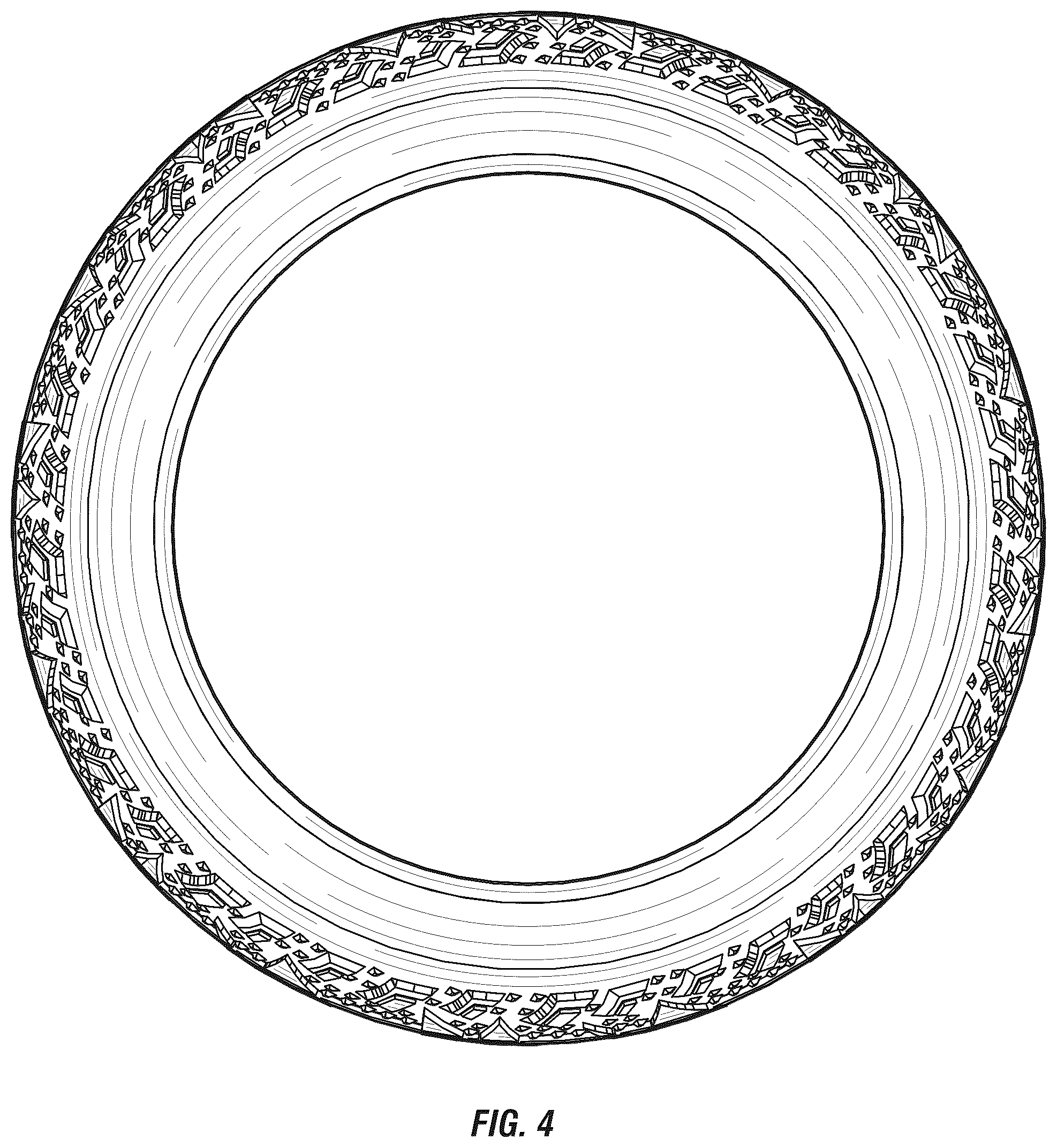 Patent USD1044690 Figure 3 – Electric motorbike tire