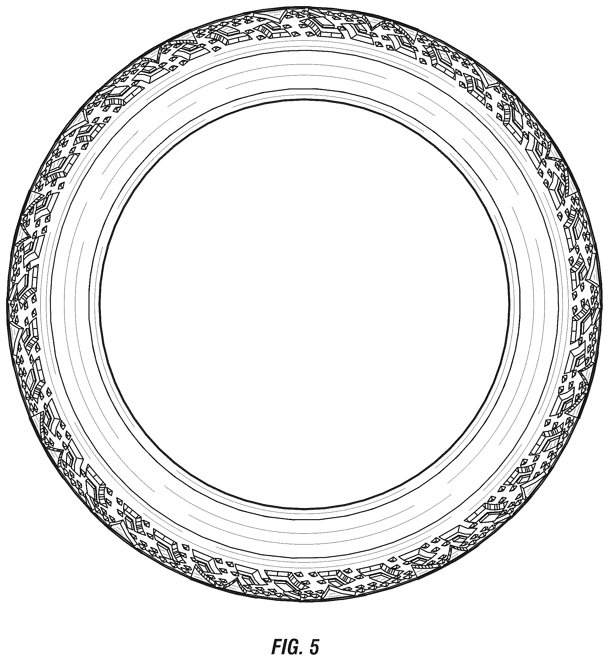 Patent USD1044690 Figure 4 – Electric motorbike tire
