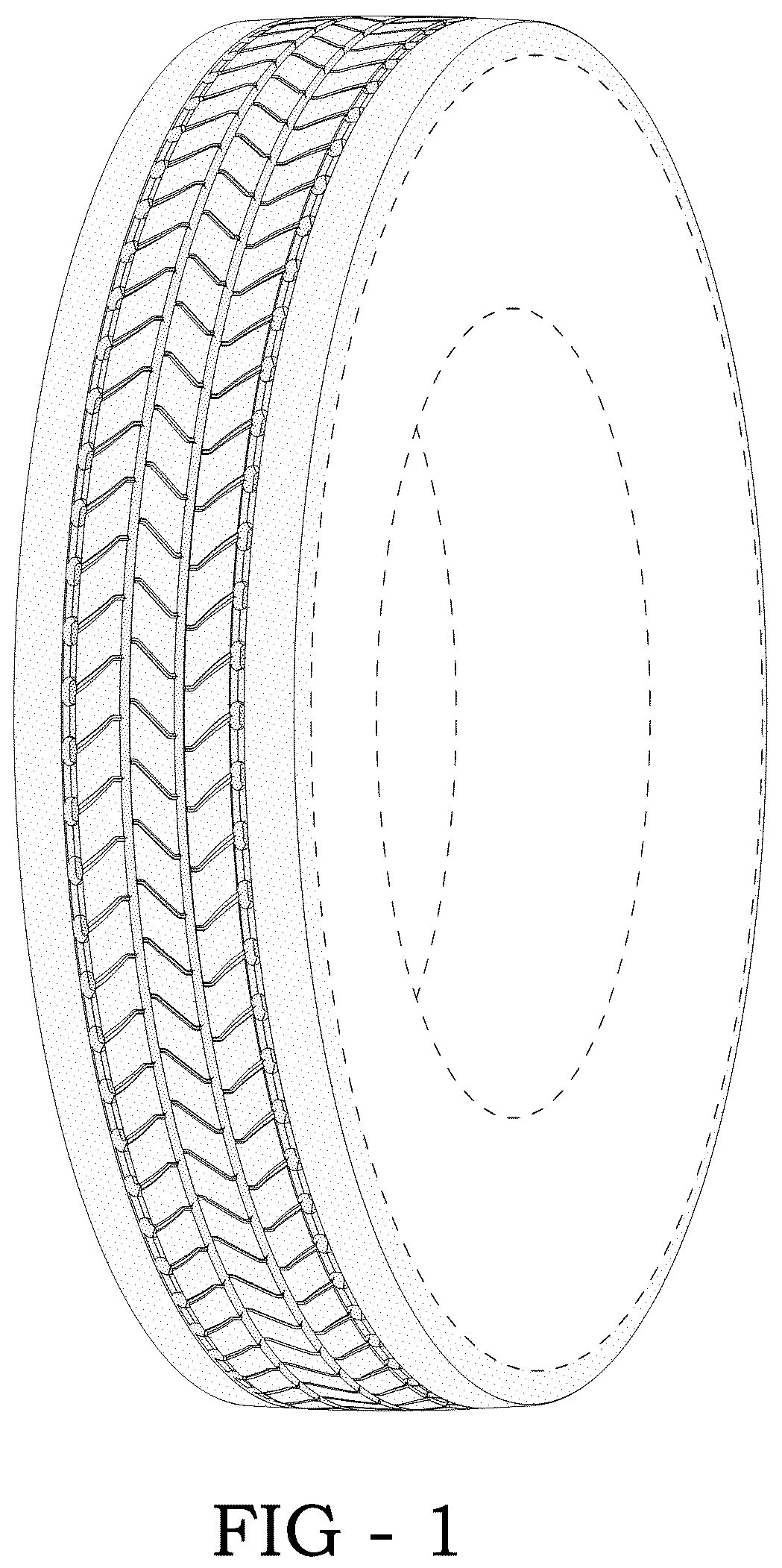 Patent USD1044692 Figure 1 – Tire