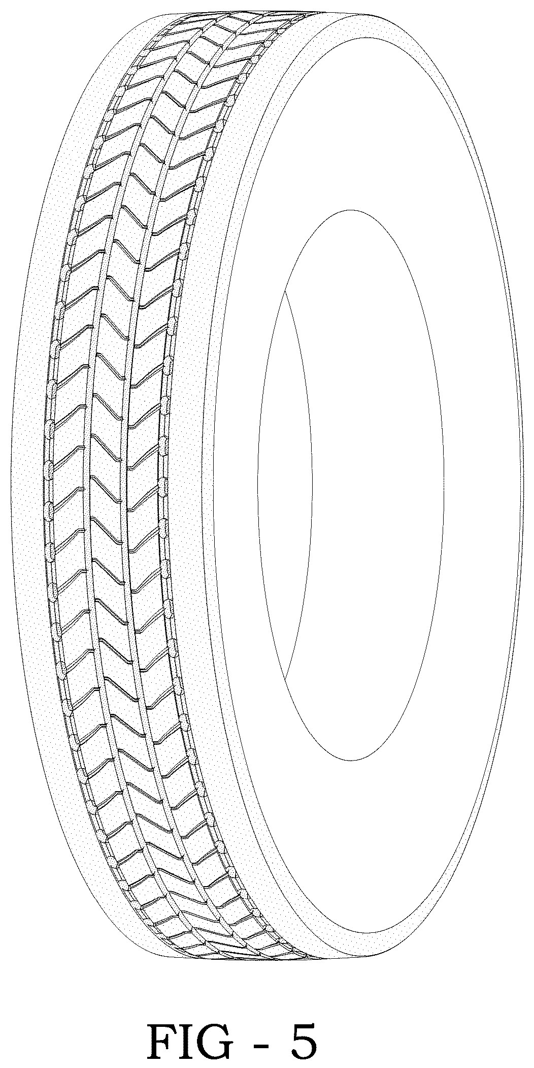 Patent USD1044692 Figure 5 – Tire