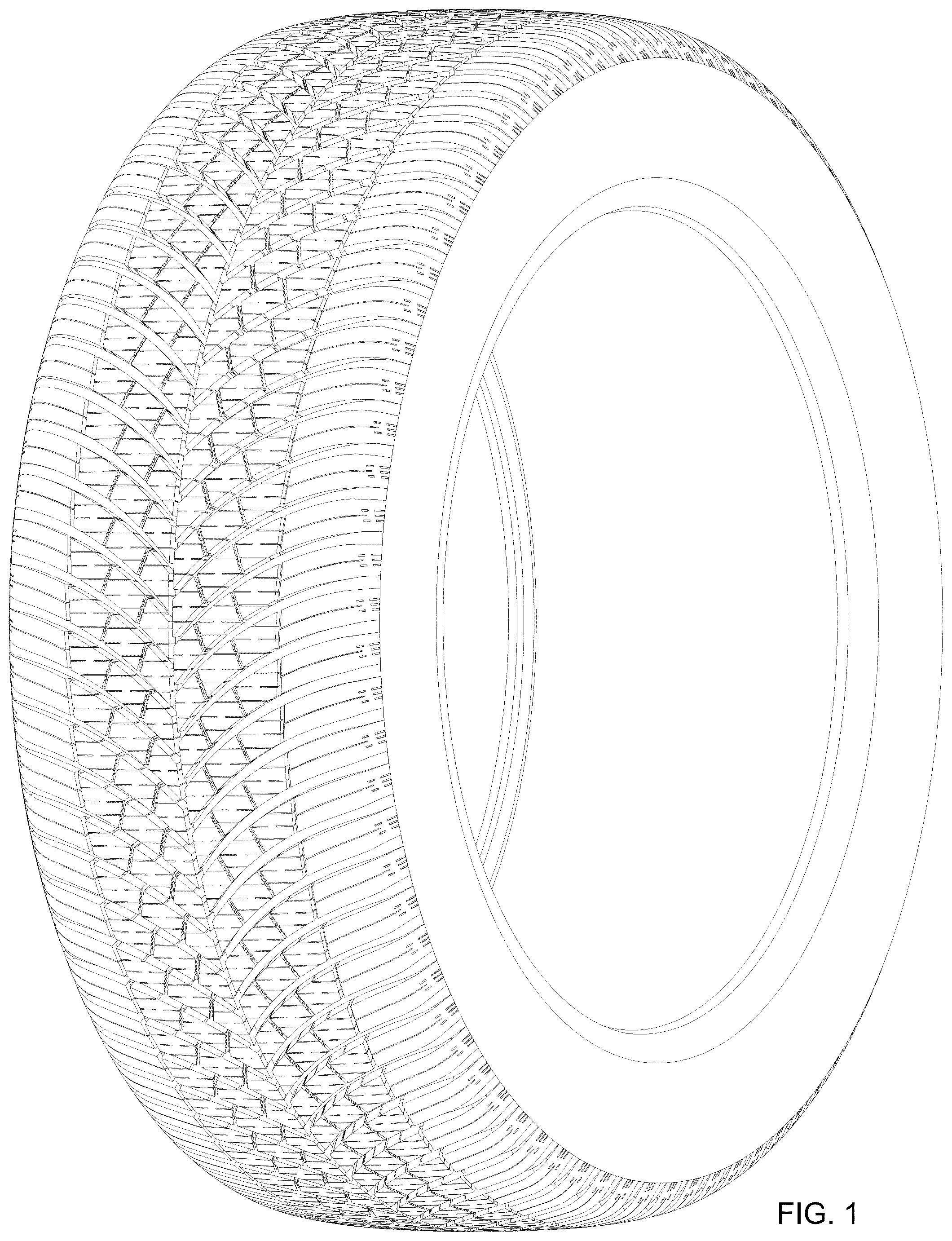 Patent USD1044693 Figure 1 – Tire