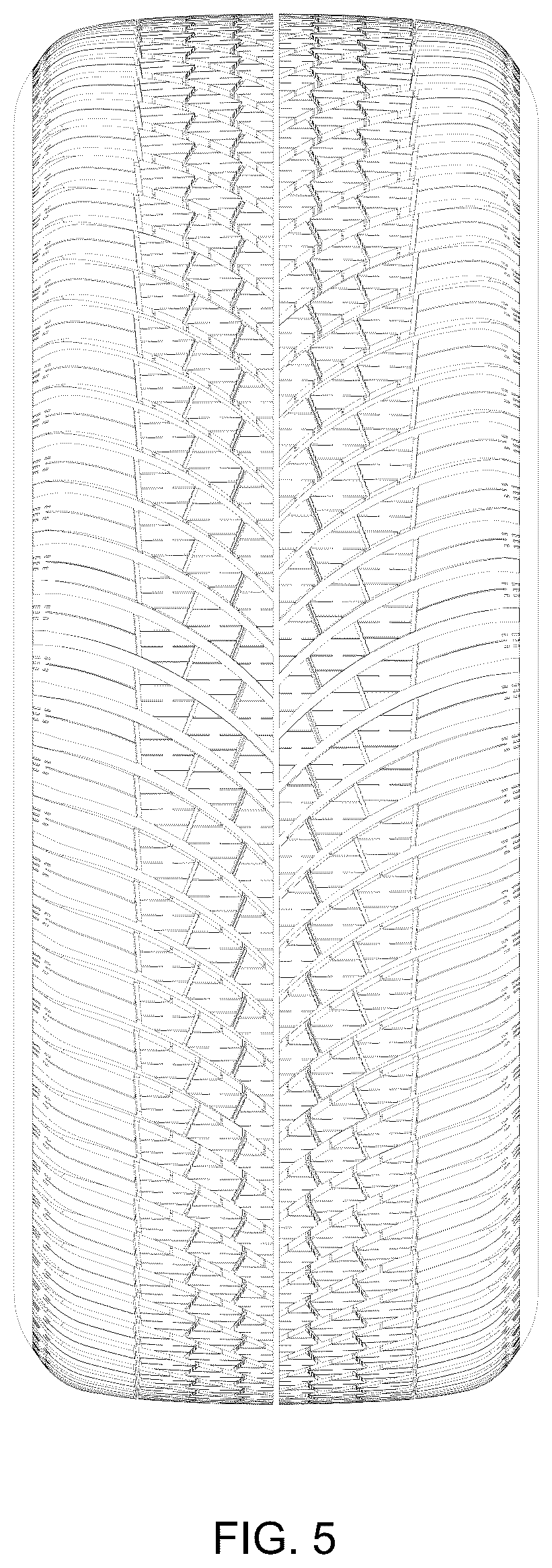 Patent USD1044693 Figure 5 – Tire