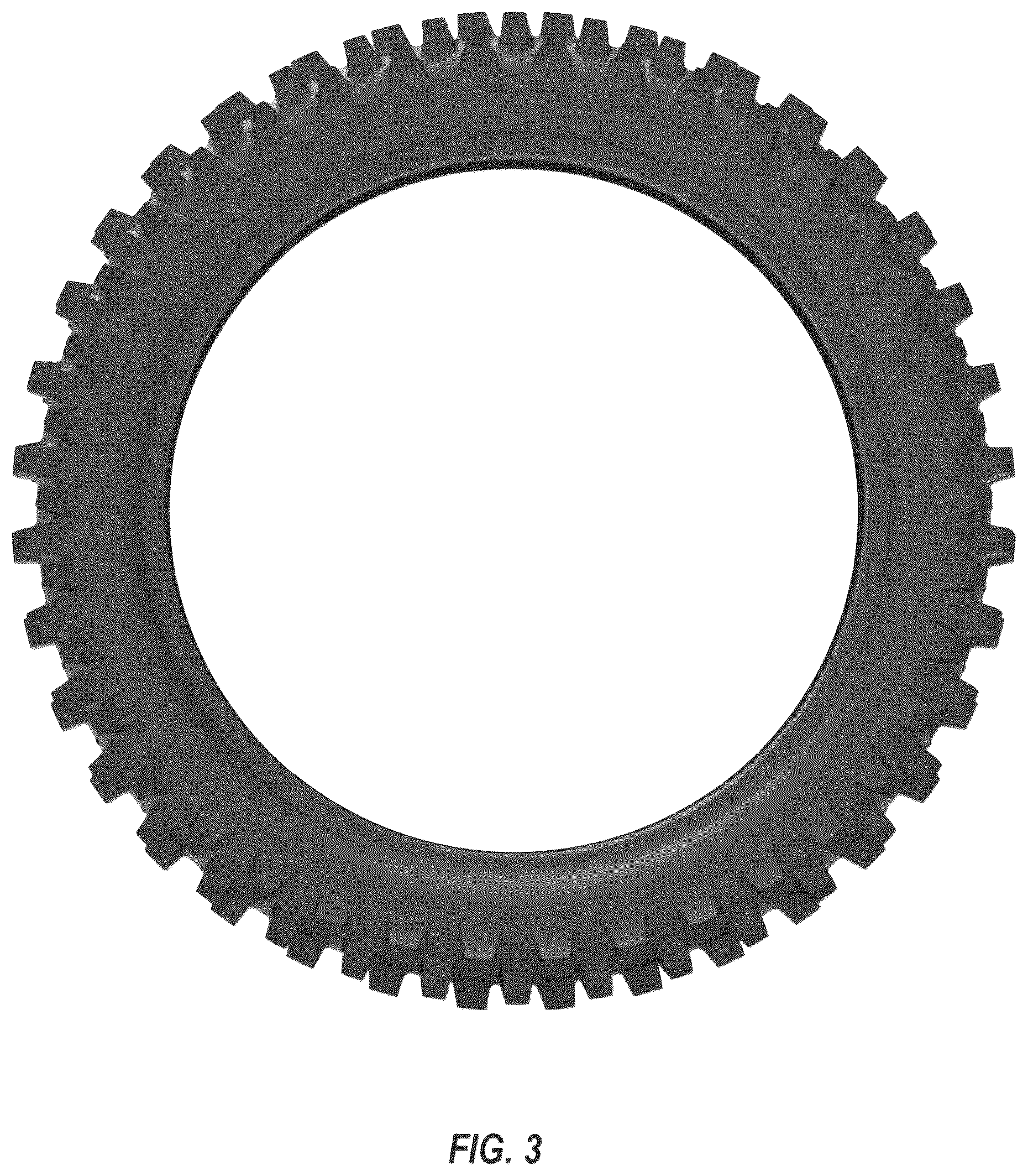 Patent USD1044694 Figure 3 – Motorcycle tire