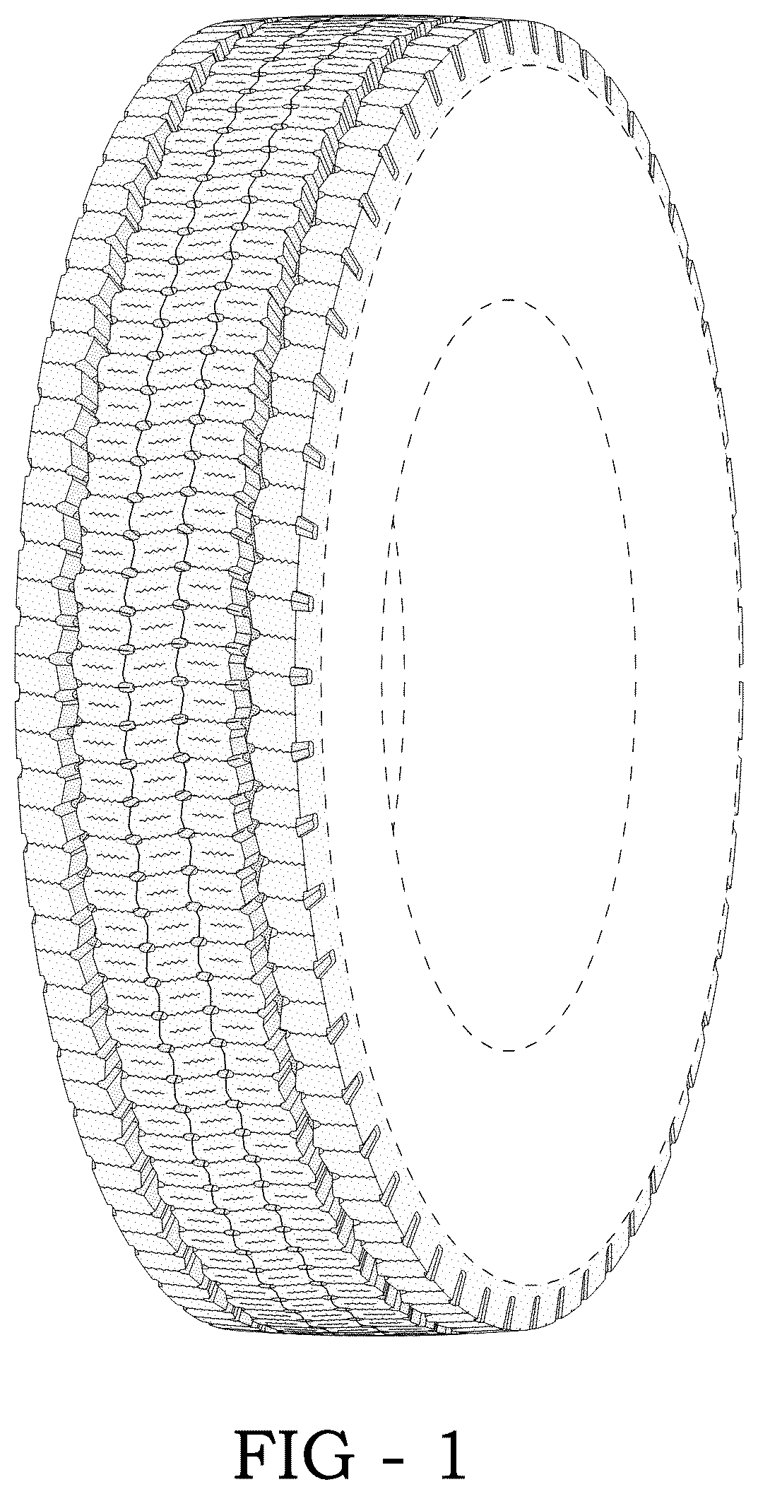 Patent USD1044695 Figure 1 – Tire
