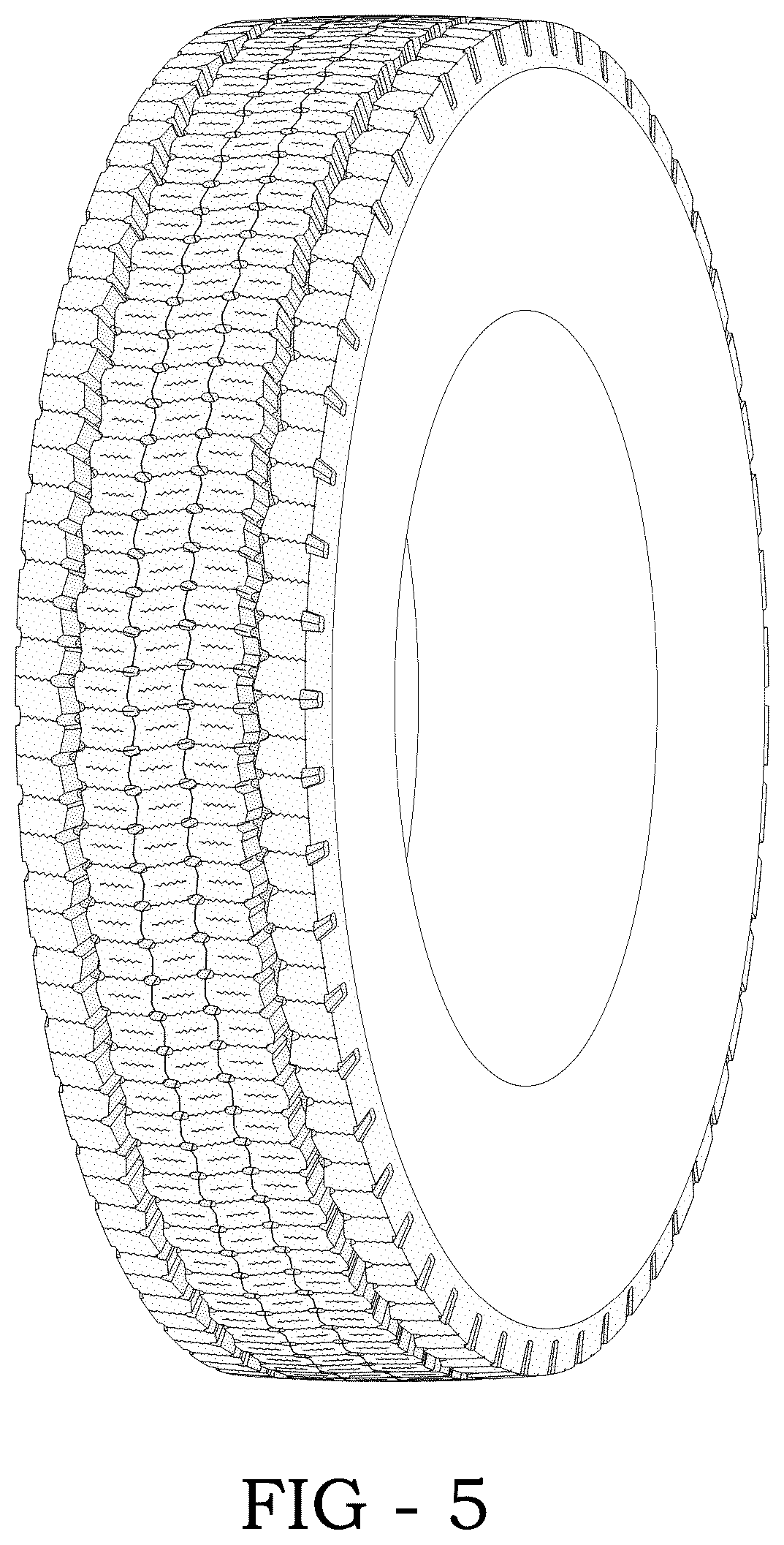 Patent USD1044695 Figure 5 – Tire