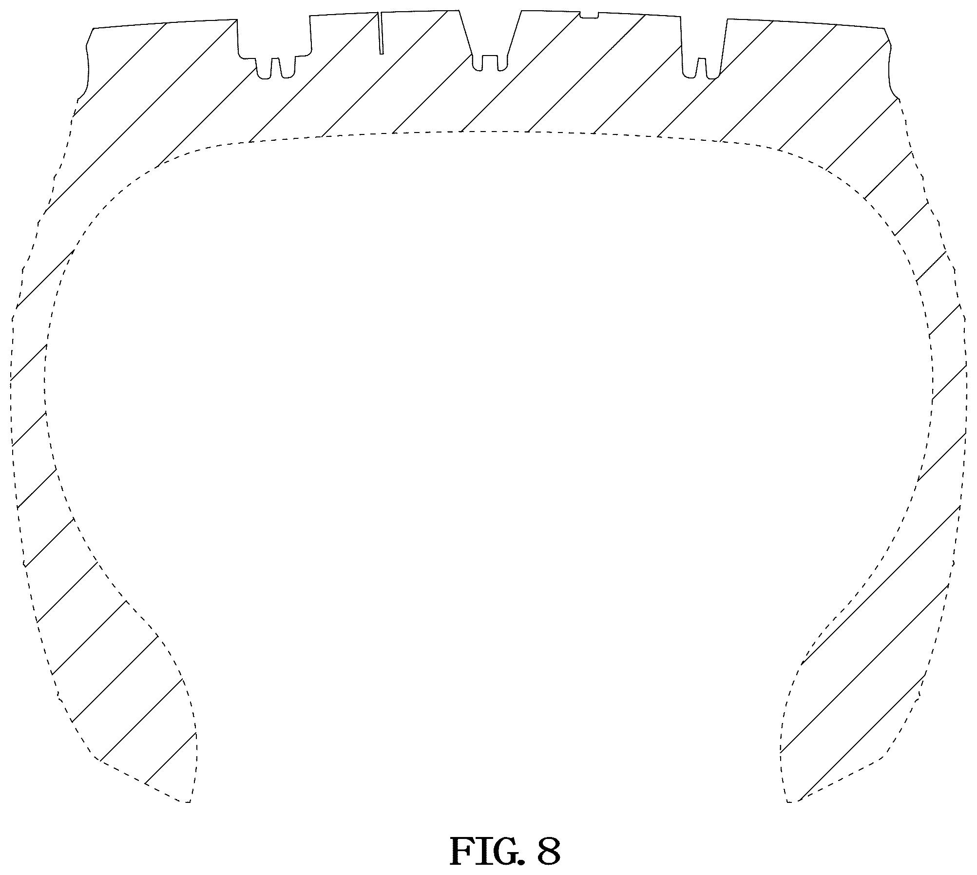 Patent USD1044698 Figure 8 – Tire