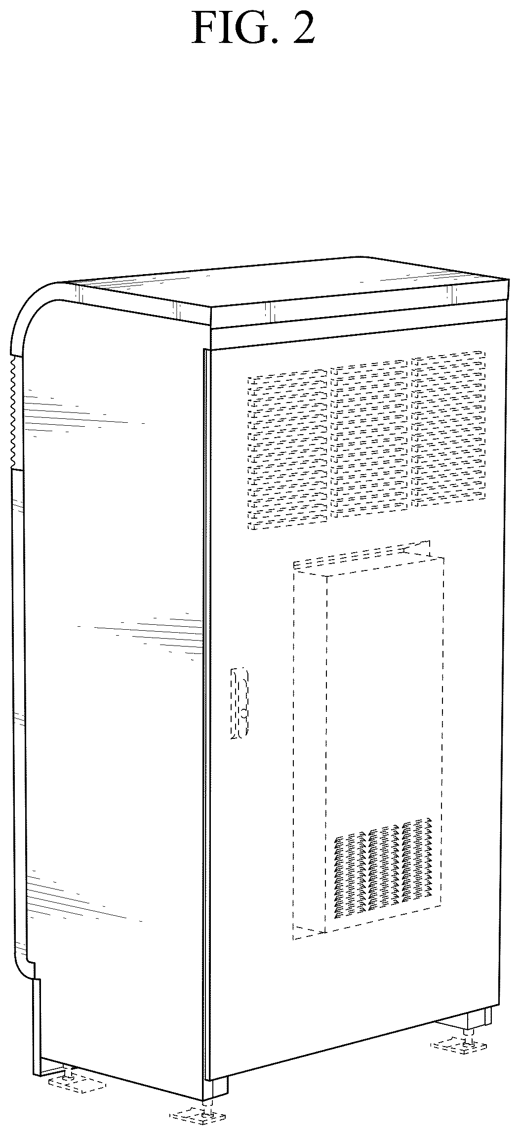 Patent USD1044703 Figure 2 – Charging and replacing station for mobile battery