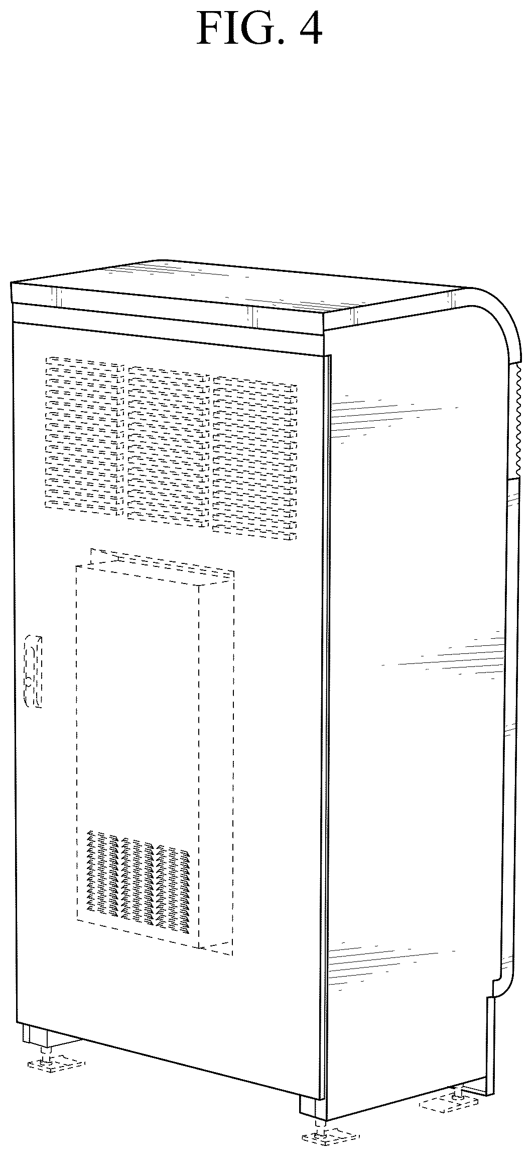 Patent USD1044703 Figure 4 – Charging and replacing station for mobile battery