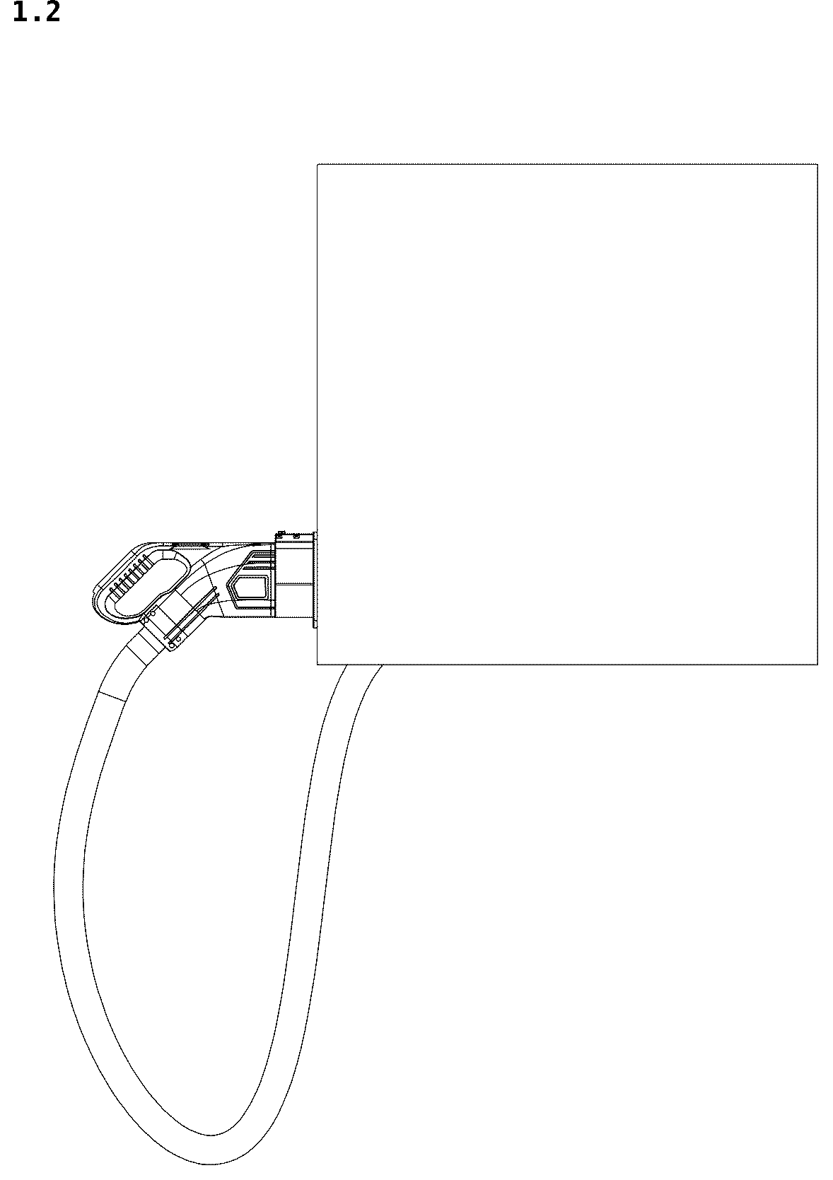 Patent USD1044710 Figure 2 – Wallmounted DC charging pile