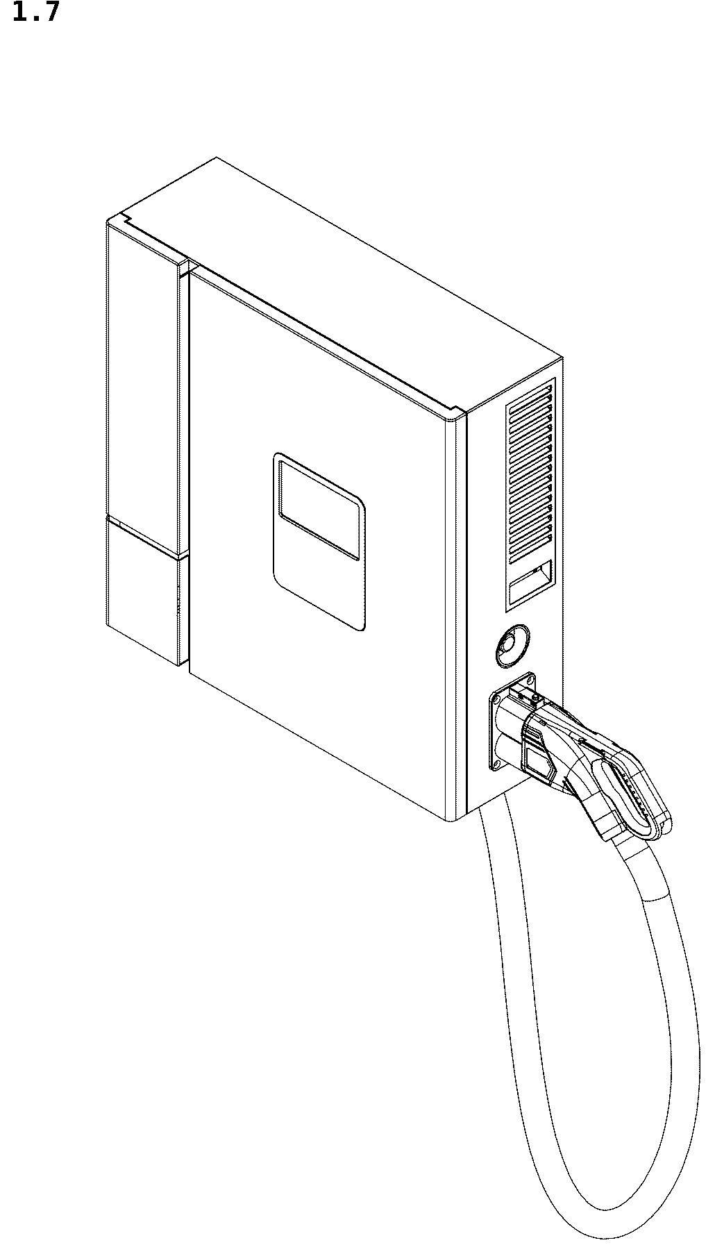 Patent USD1044710 Figure 7 – Wallmounted DC charging pile