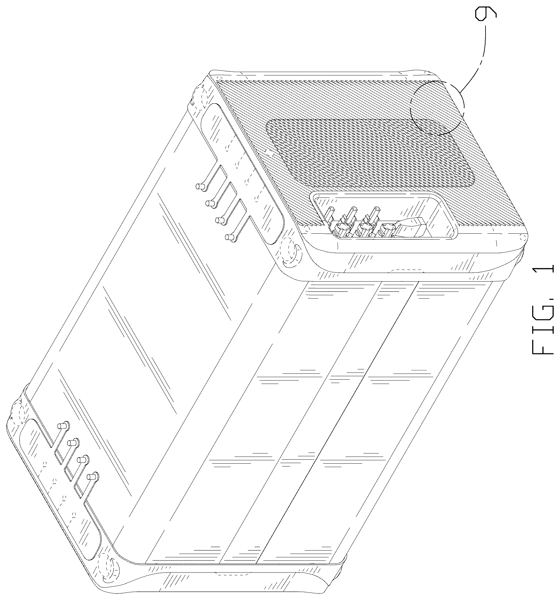 Patent USD1044711 Figure 1 – Portable power supply host