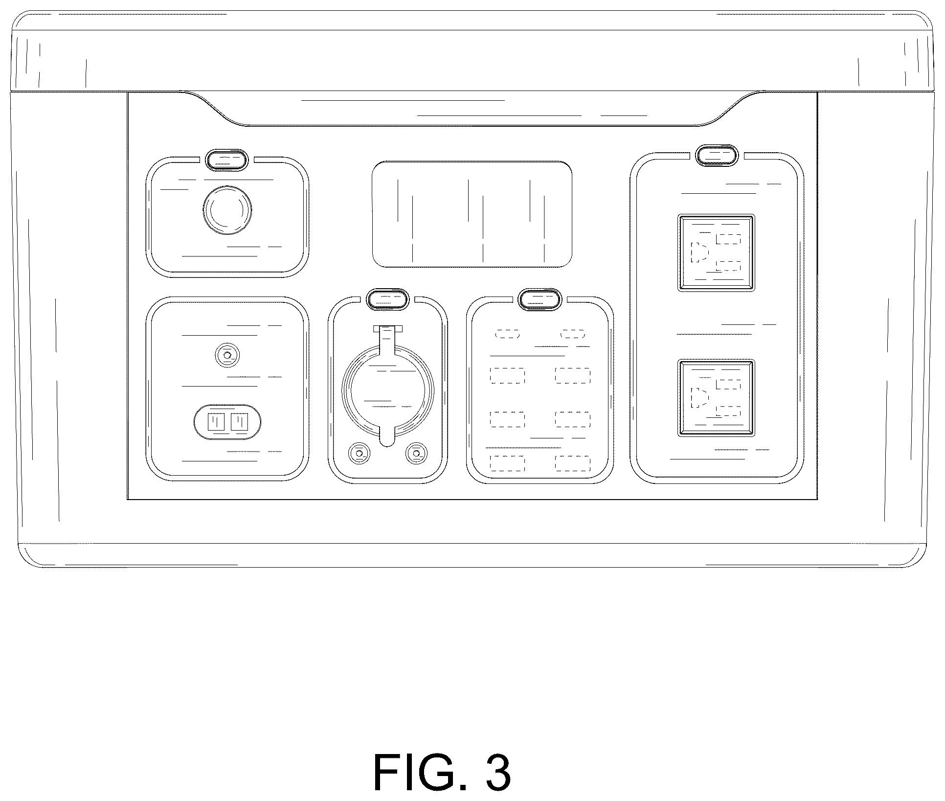 Patent USD1044718 Figure 3 – Portable power station