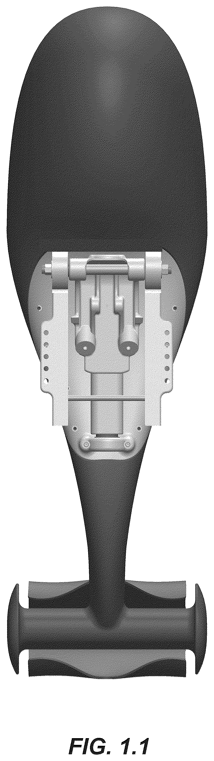 Patent USD1044725 Figure 1 – Electric motor with undulating membrane for watercraft