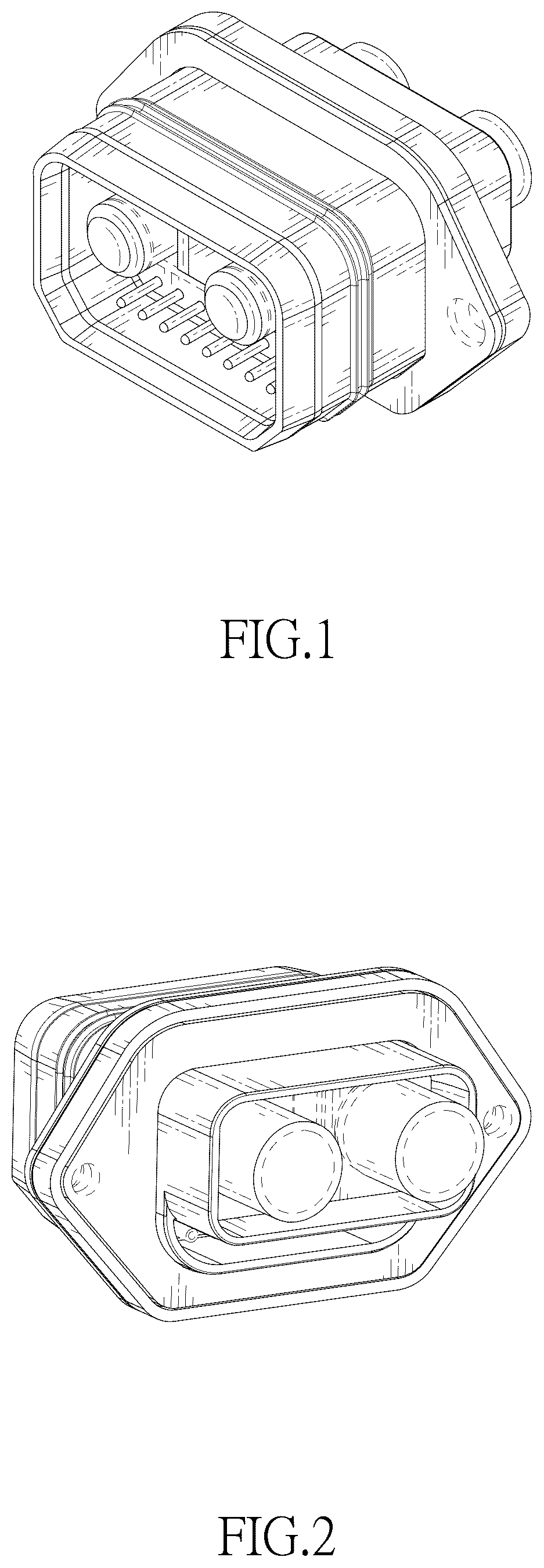 Patent USD1044727 Figure 1 – Electronic connector set