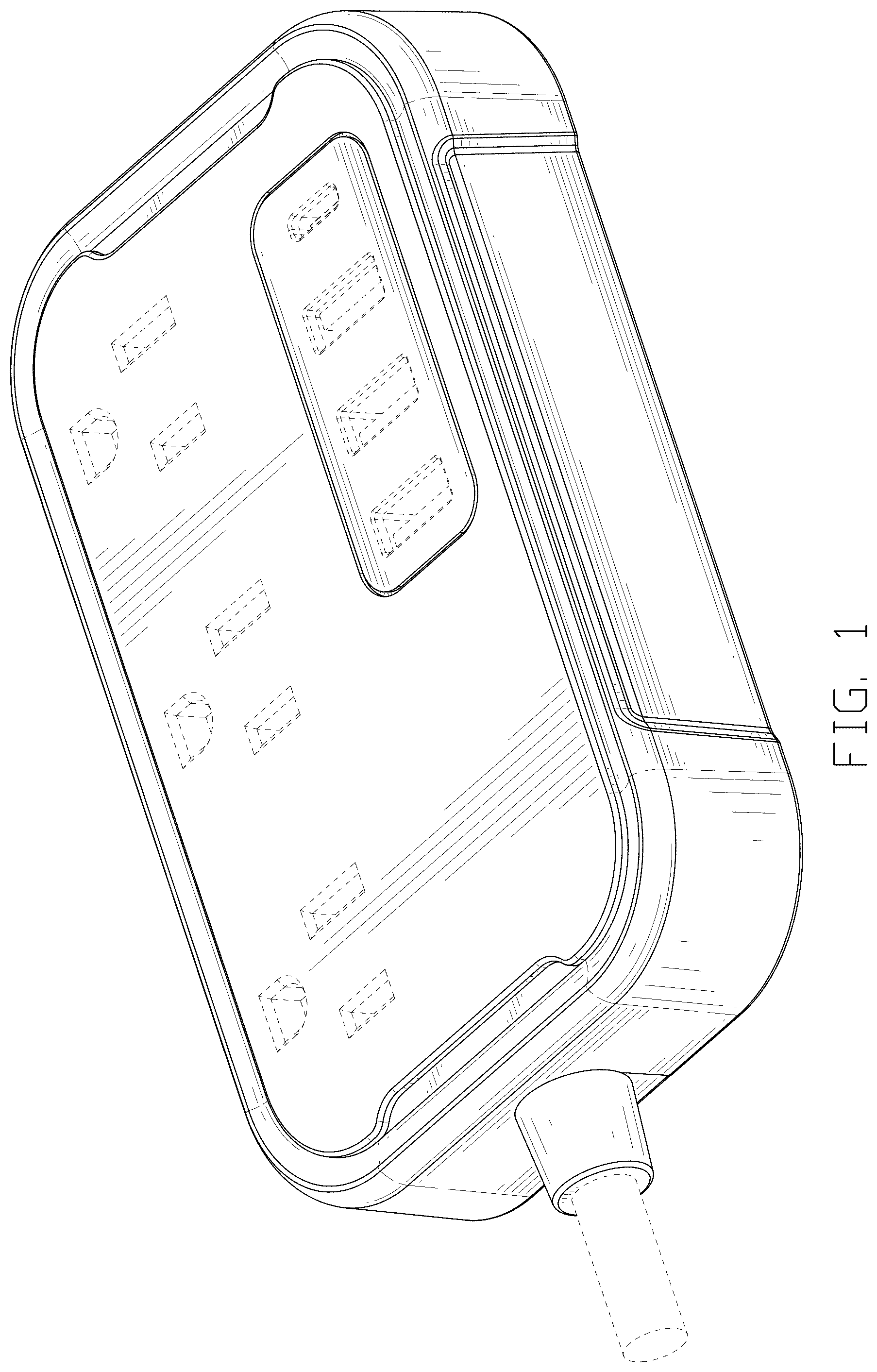 Patent USD1044733 Figure 1 – Power strip