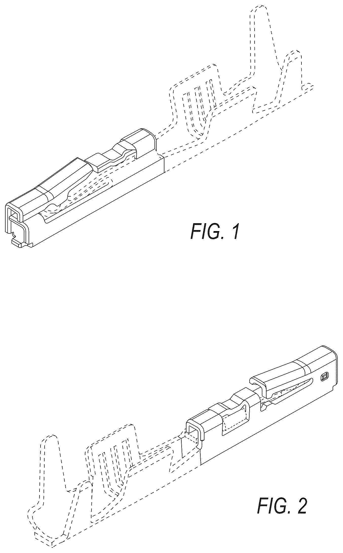 Patent USD1044739 — Electrical female terminal — Figure 1