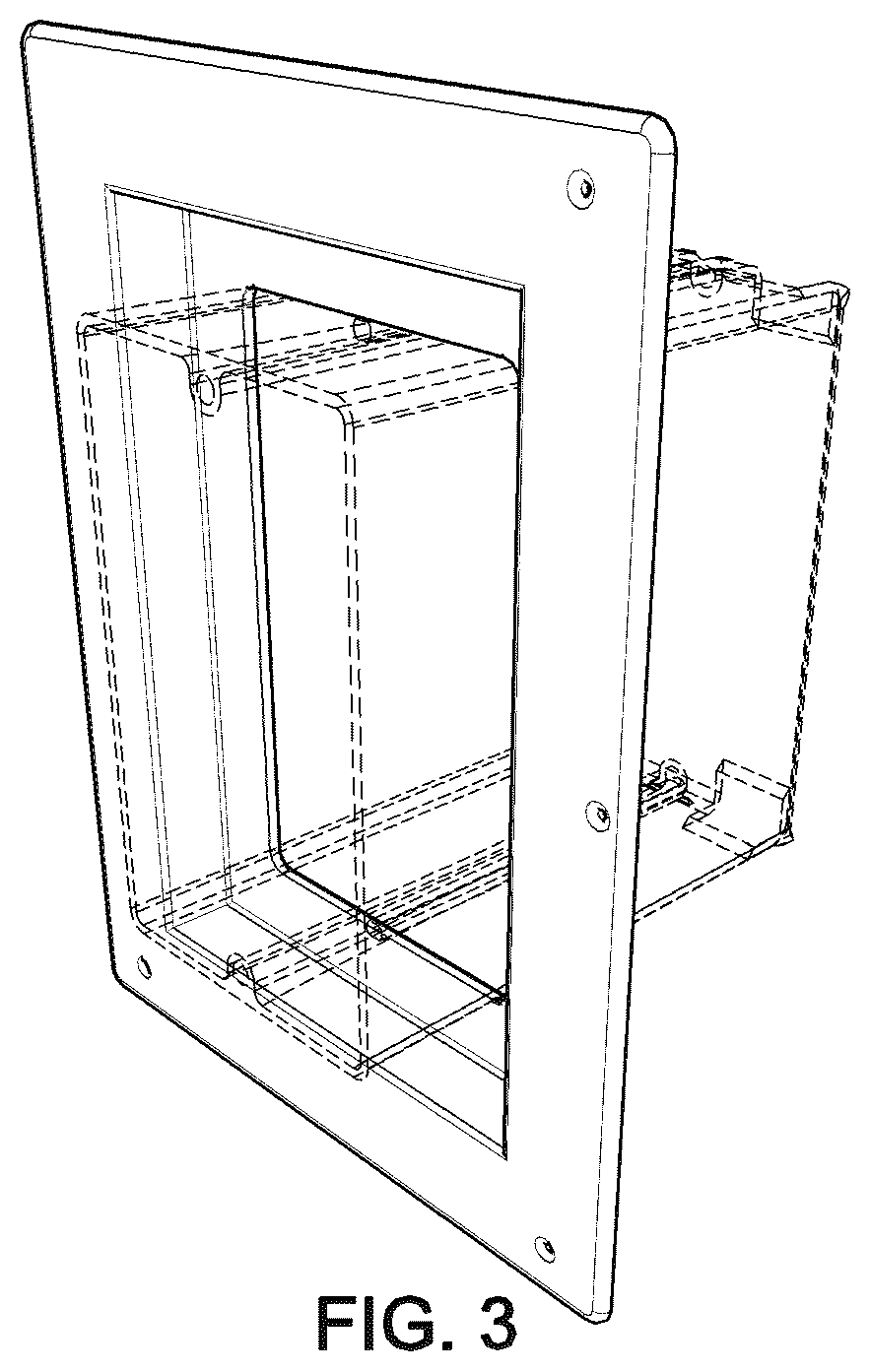 Patent USD1044740 Figure 3 – Electrical box