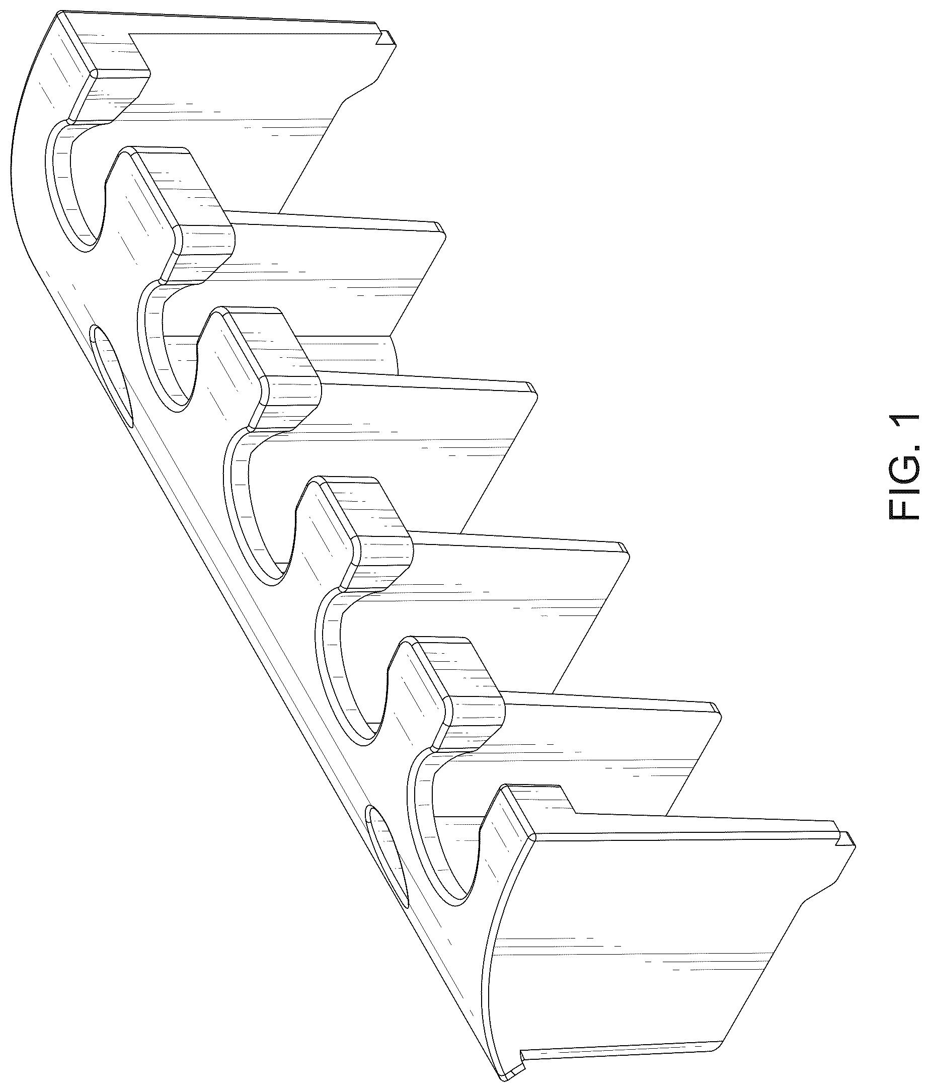 Patent USD1044741 Figure 1 – Cable cover