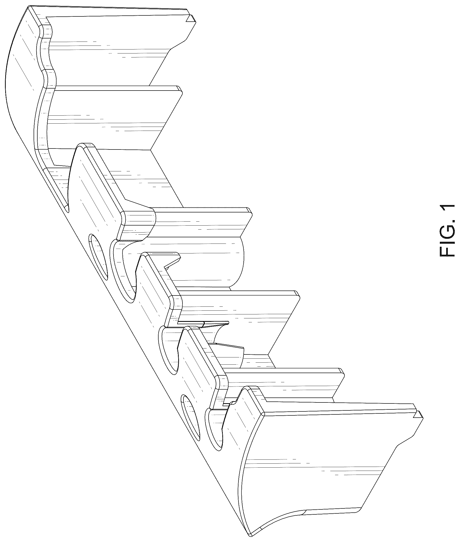 Patent USD1044742 Figure 1 – Cable cover
