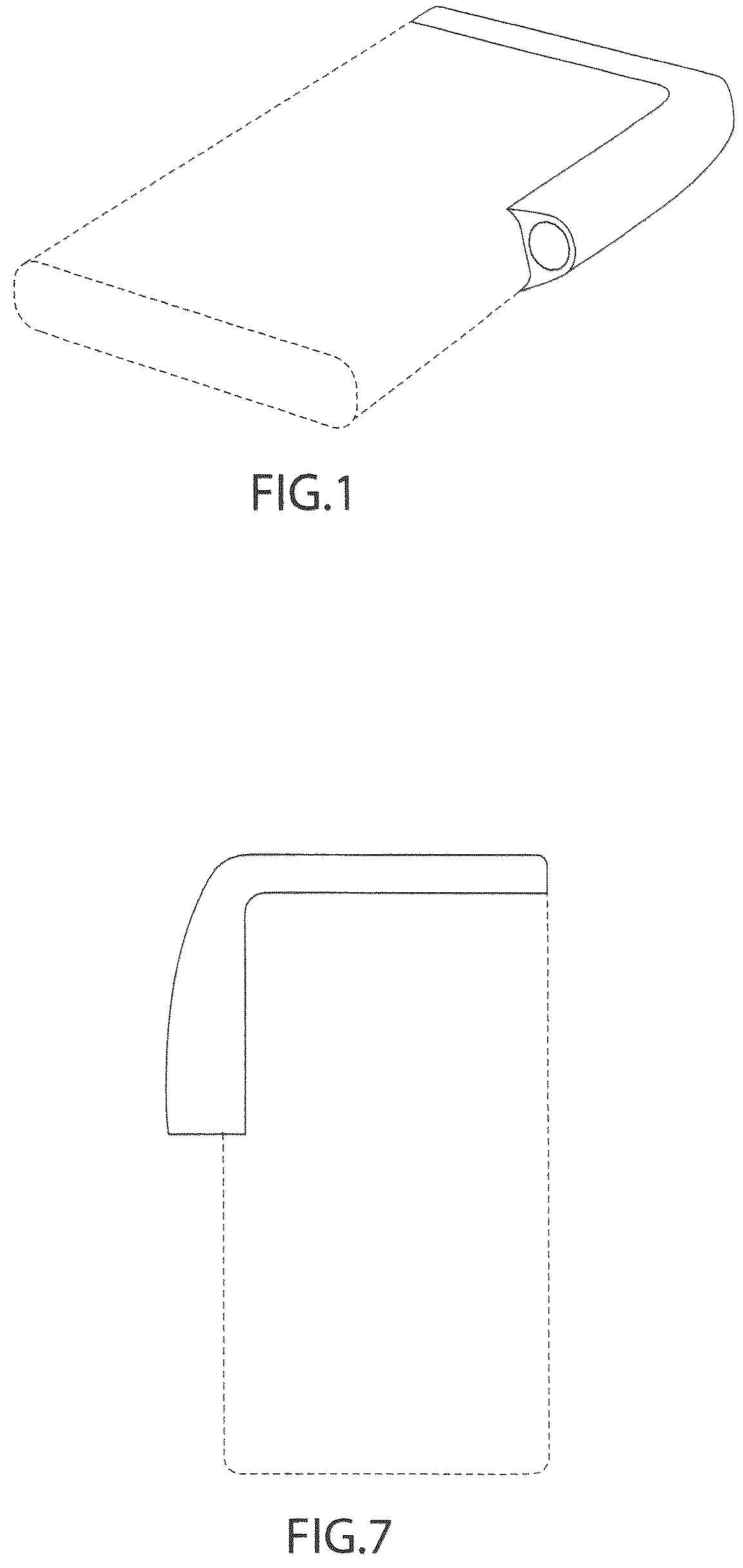 Patent USD1044743 Figure 1 – Battery connecting port cover