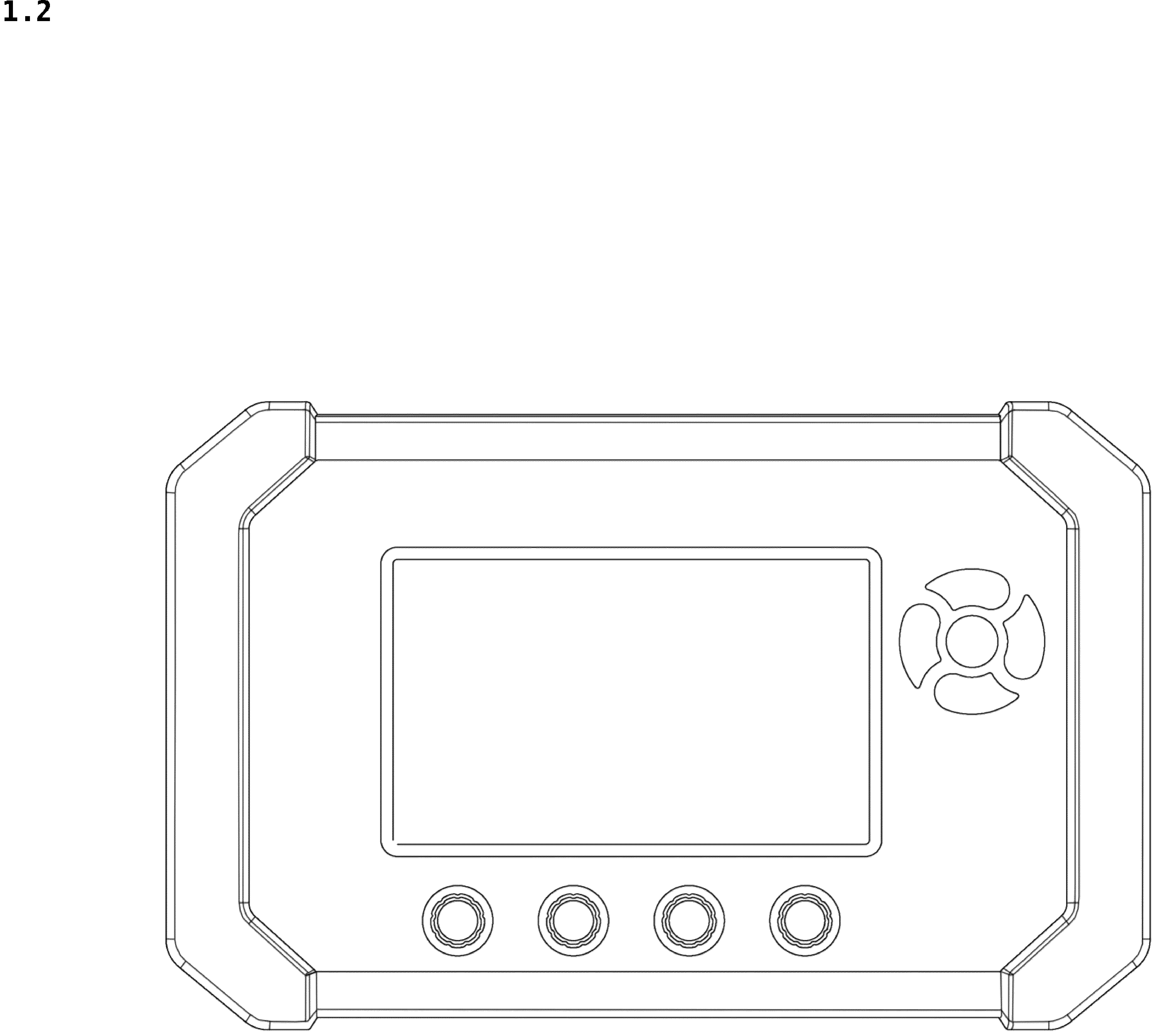 Patent USD1044747 Figure 2 – Control panel for stage lightings