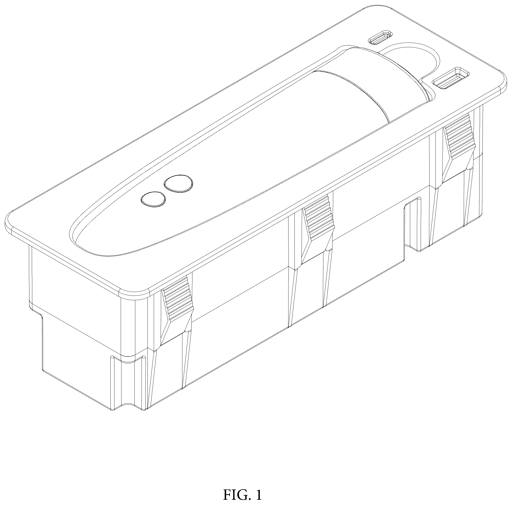Patent USD1044748 Figure 1 – Remote control device