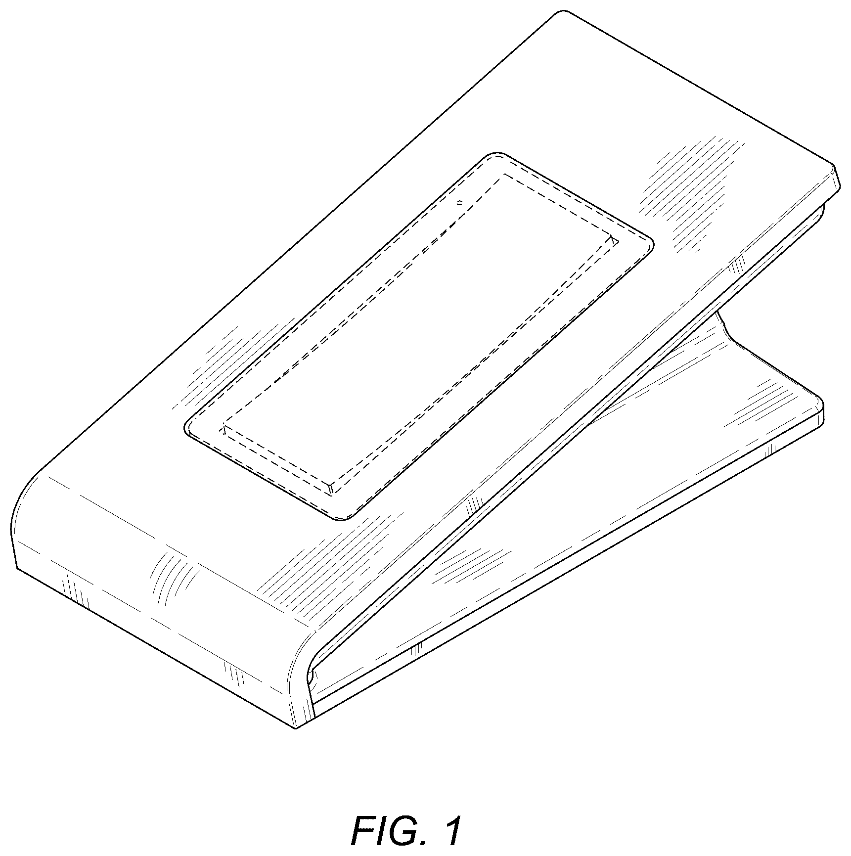Patent USD1044750 Figure 1 – Tabletop base for a button panel