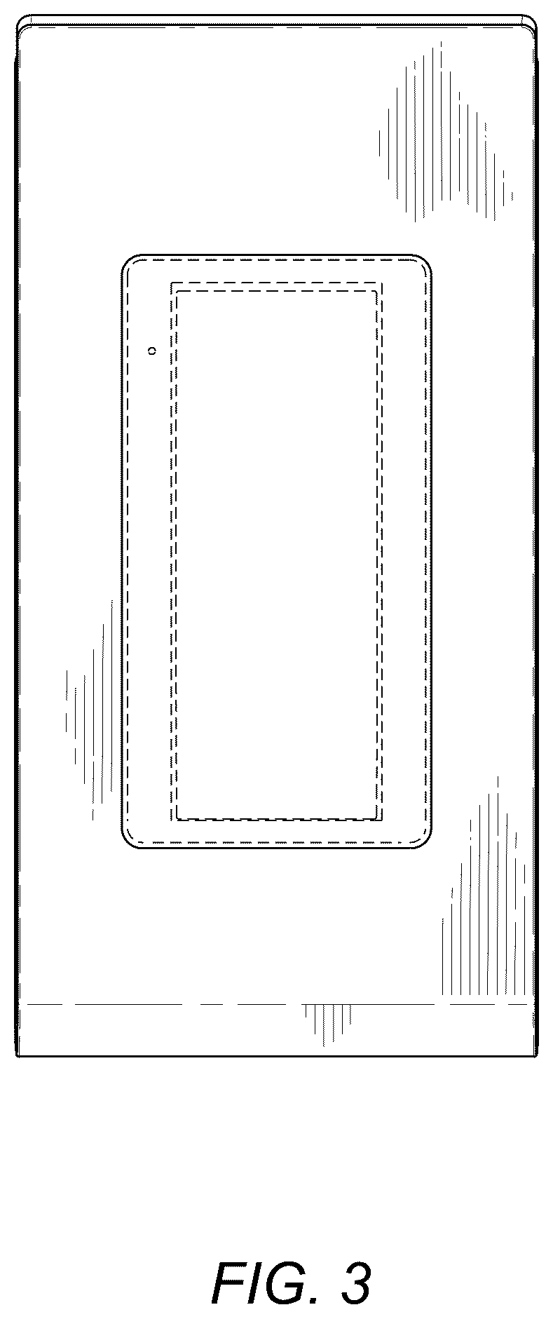 Patent USD1044750 Figure 3 – Tabletop base for a button panel