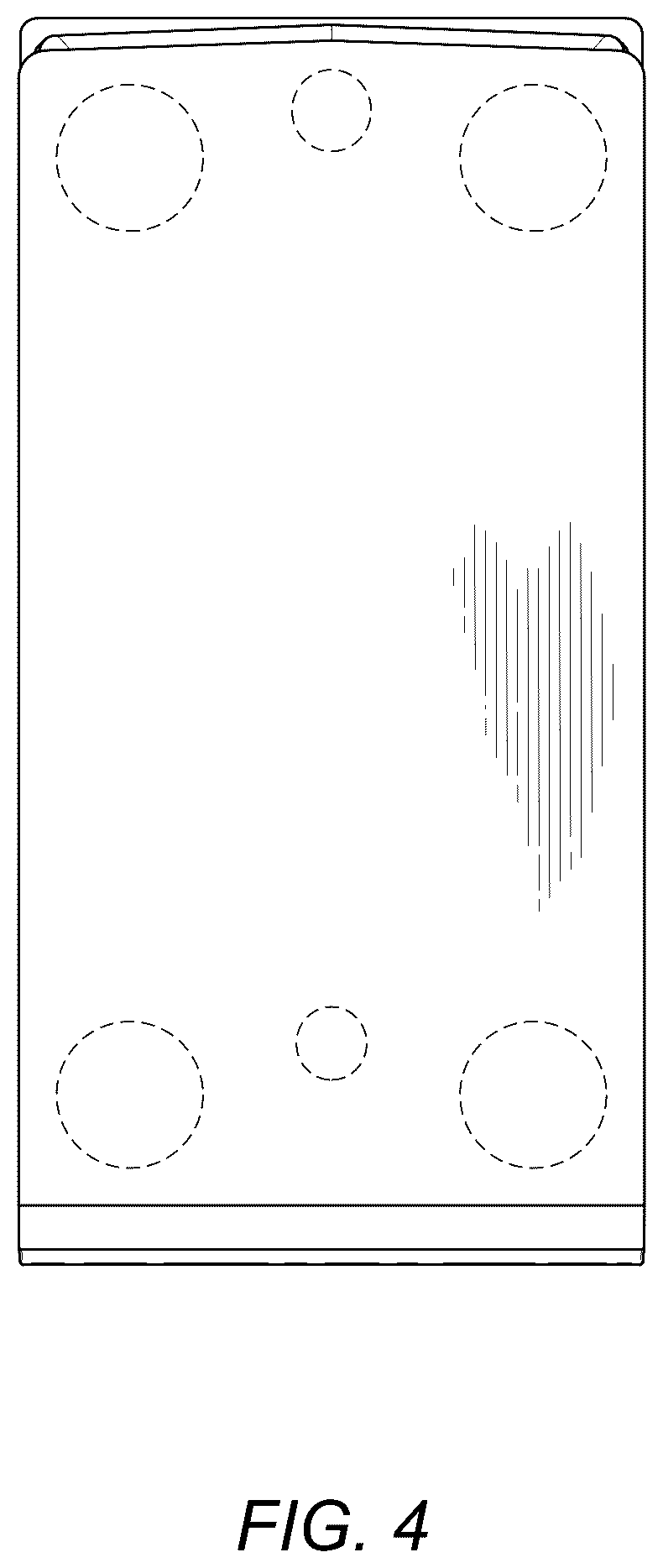 Patent USD1044750 Figure 4 – Tabletop base for a button panel