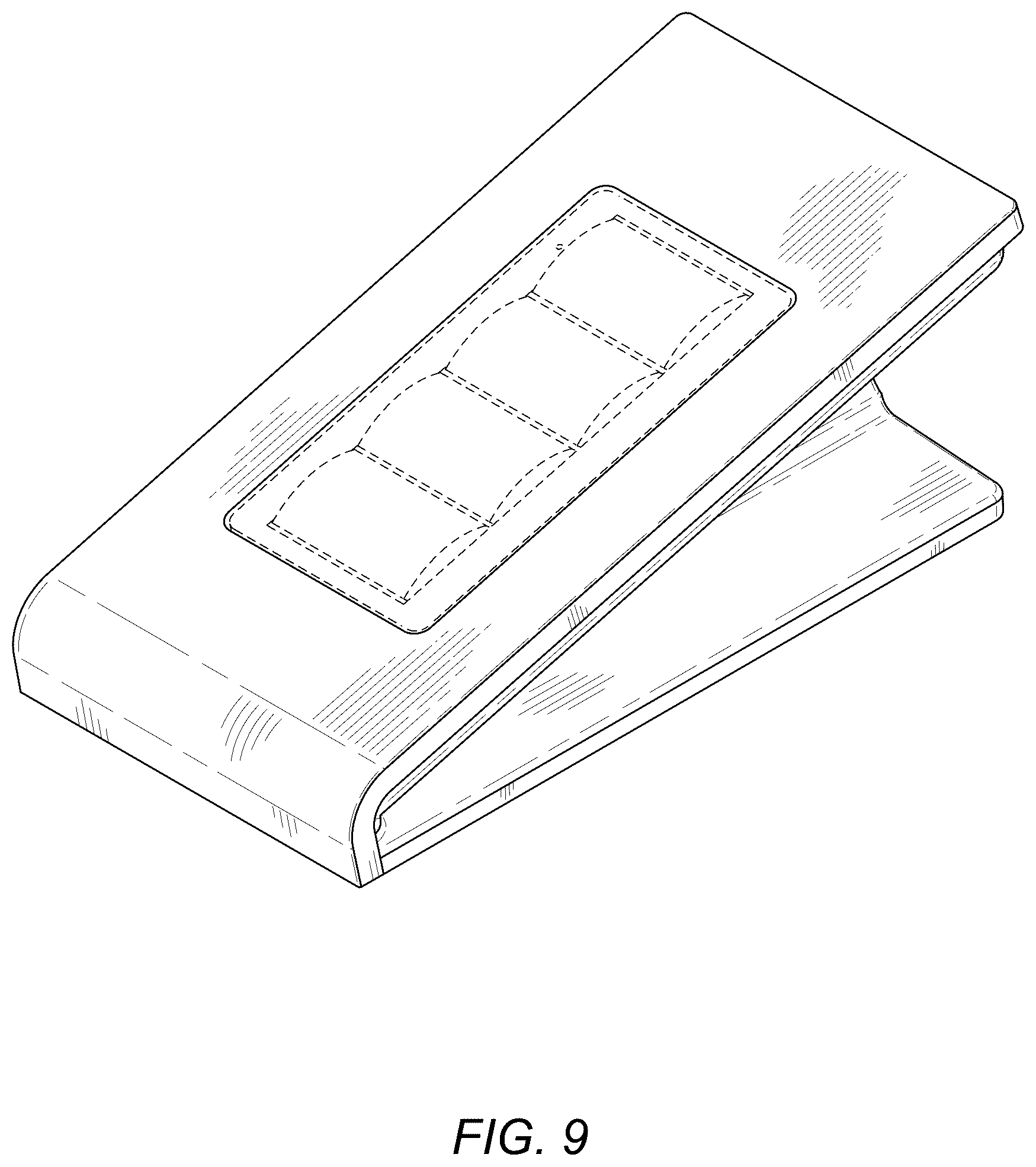 Patent USD1044750 Figure 7 – Tabletop base for a button panel