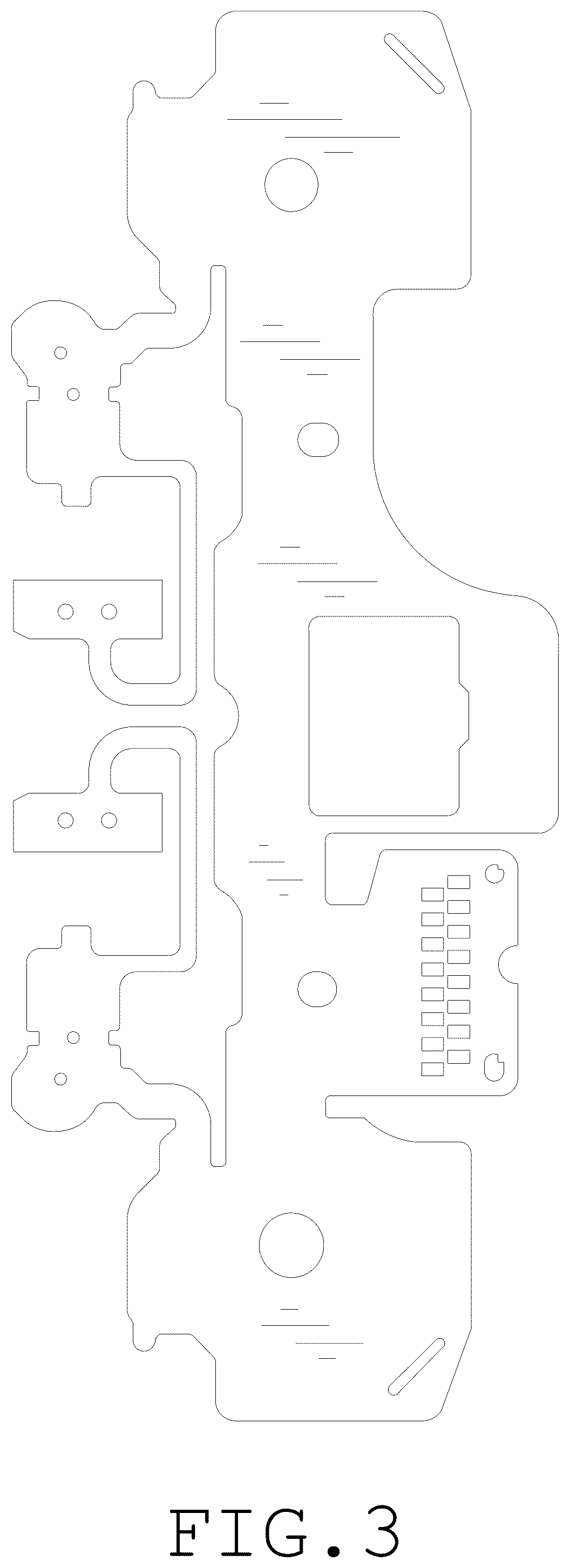 Patent USD1044753 Figure 3 – Flexible printed circuit board for game controllers