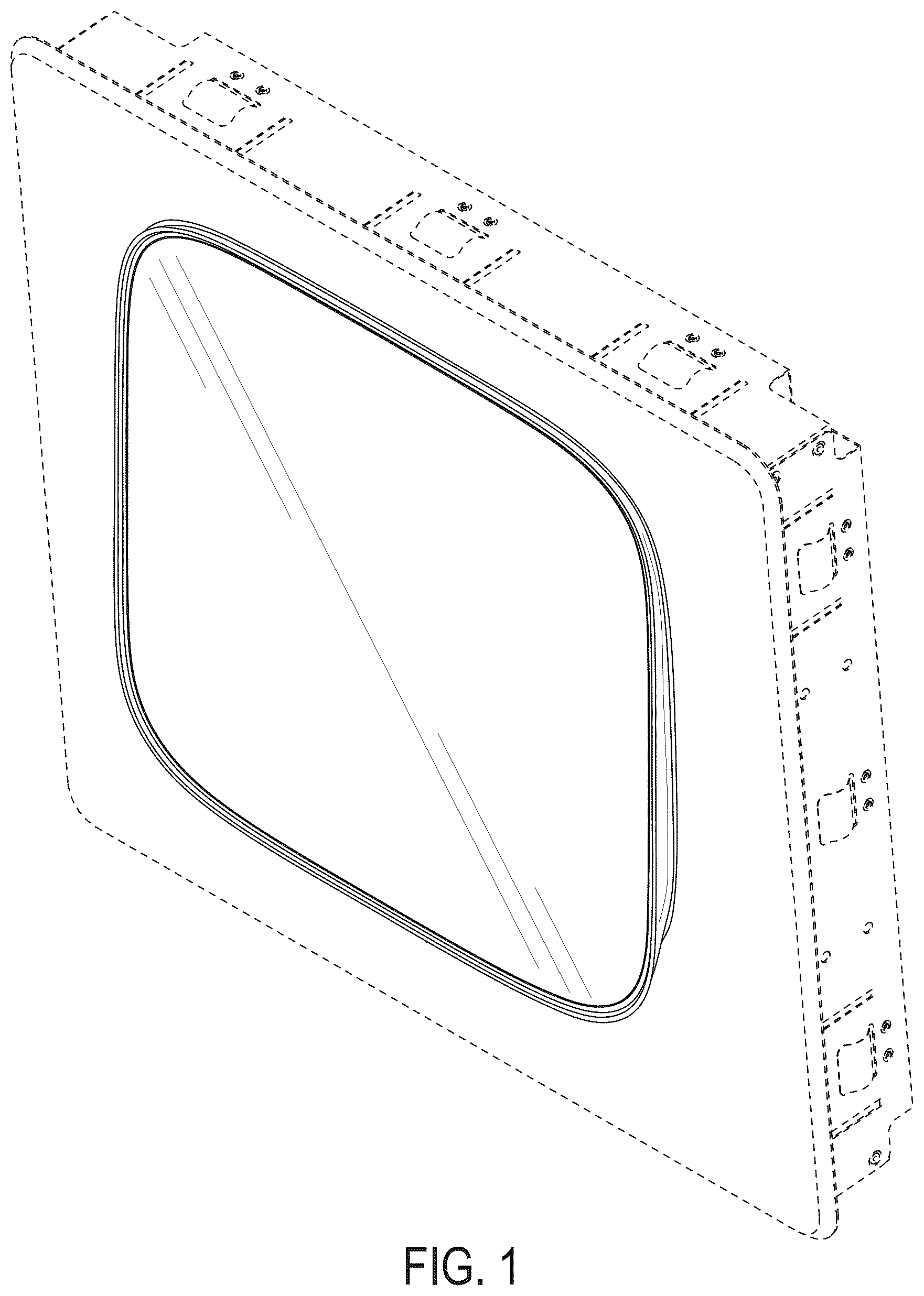 Patent USD1044758 Figure 1 – Intercom display screen for recessed mount