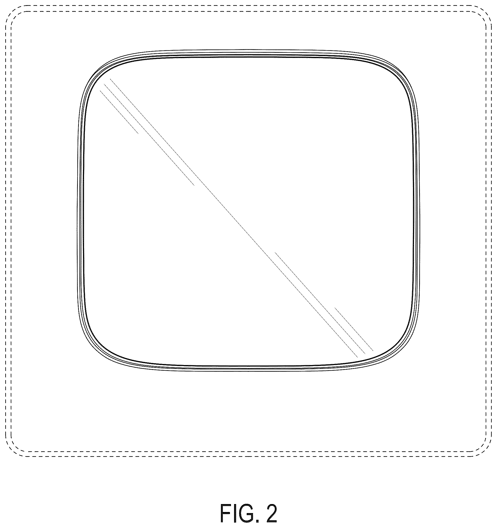 Patent USD1044758 Figure 2 – Intercom display screen for recessed mount