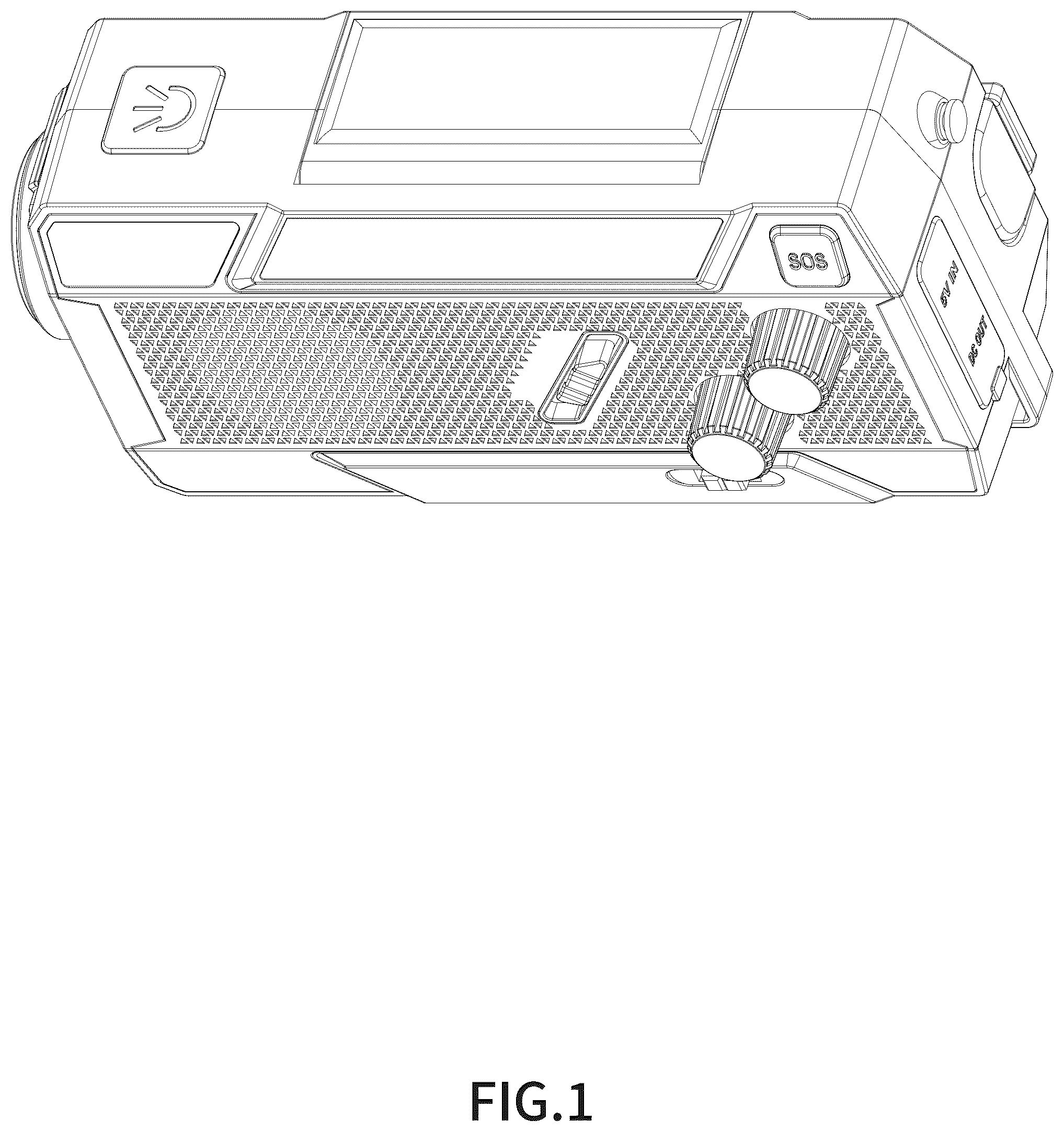 Patent USD1044760 Figure 1 – Emergency radio