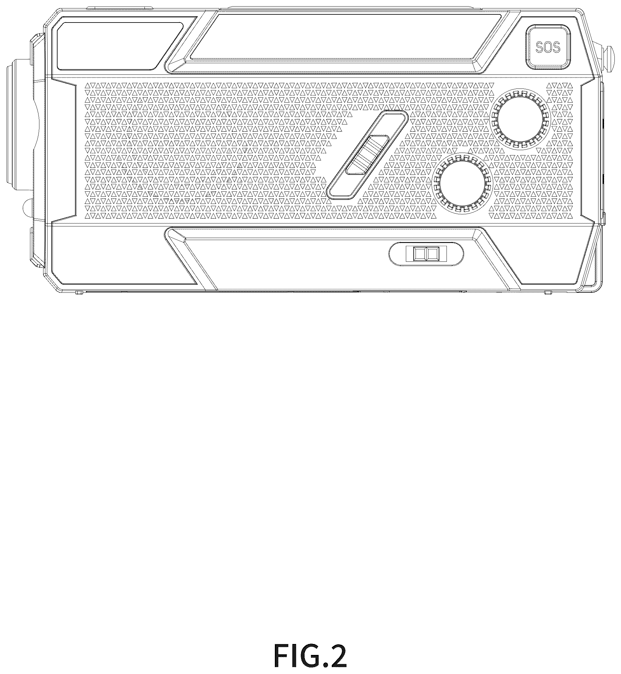 Patent USD1044760 Figure 2 – Emergency radio
