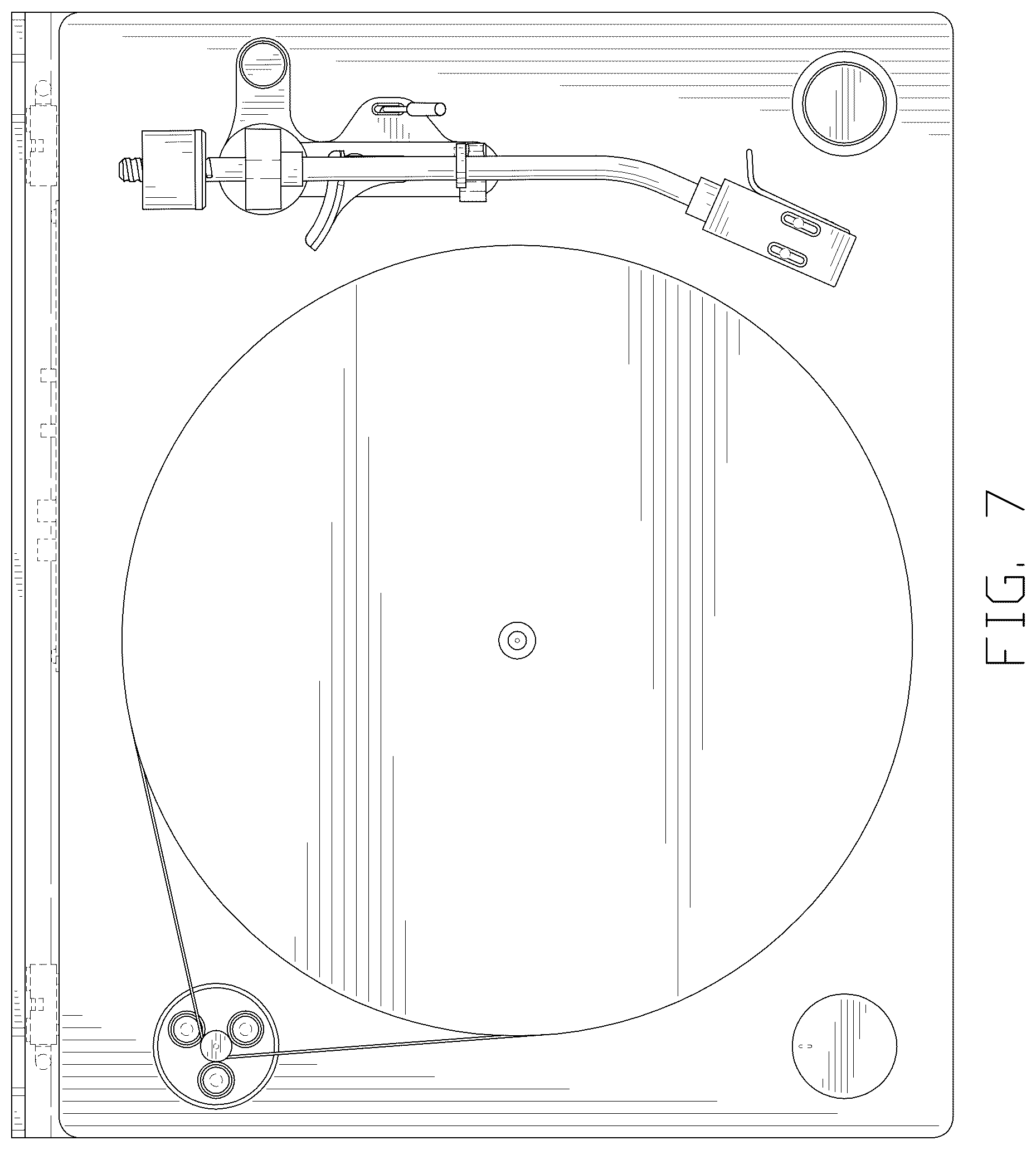 Patent USD1044761 Figure 7 – Turntable