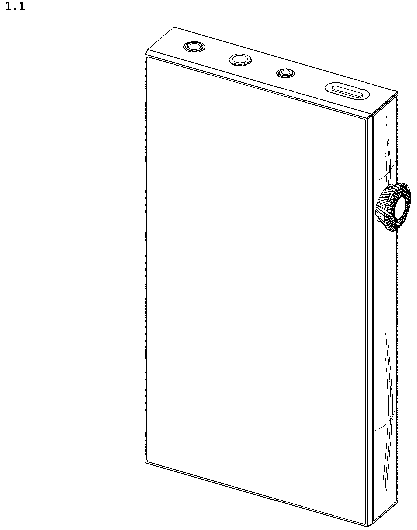 Patent USD1044762 — Digital audio player — Figure 1