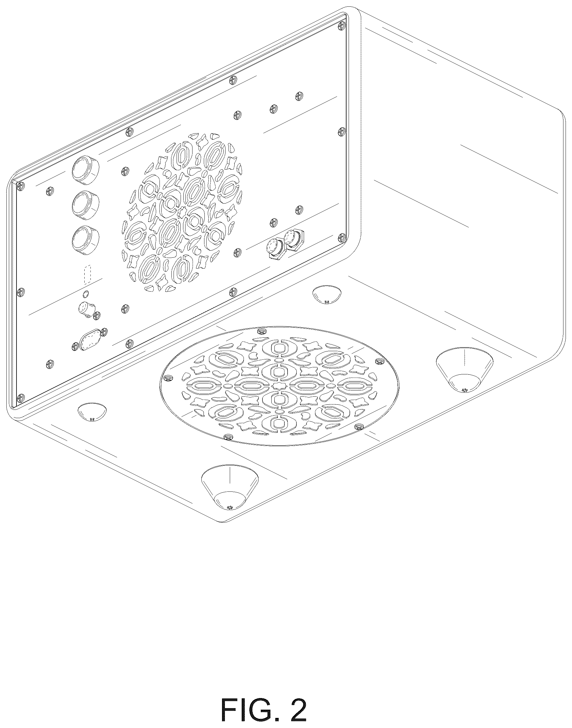 Patent USD1044765 Figure 2 – Ferrofluid speaker
