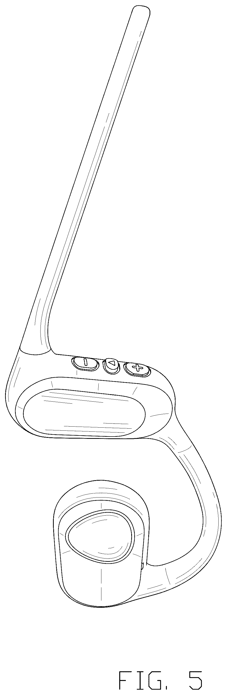 Patent USD1044767 Figure 5 – Earphone