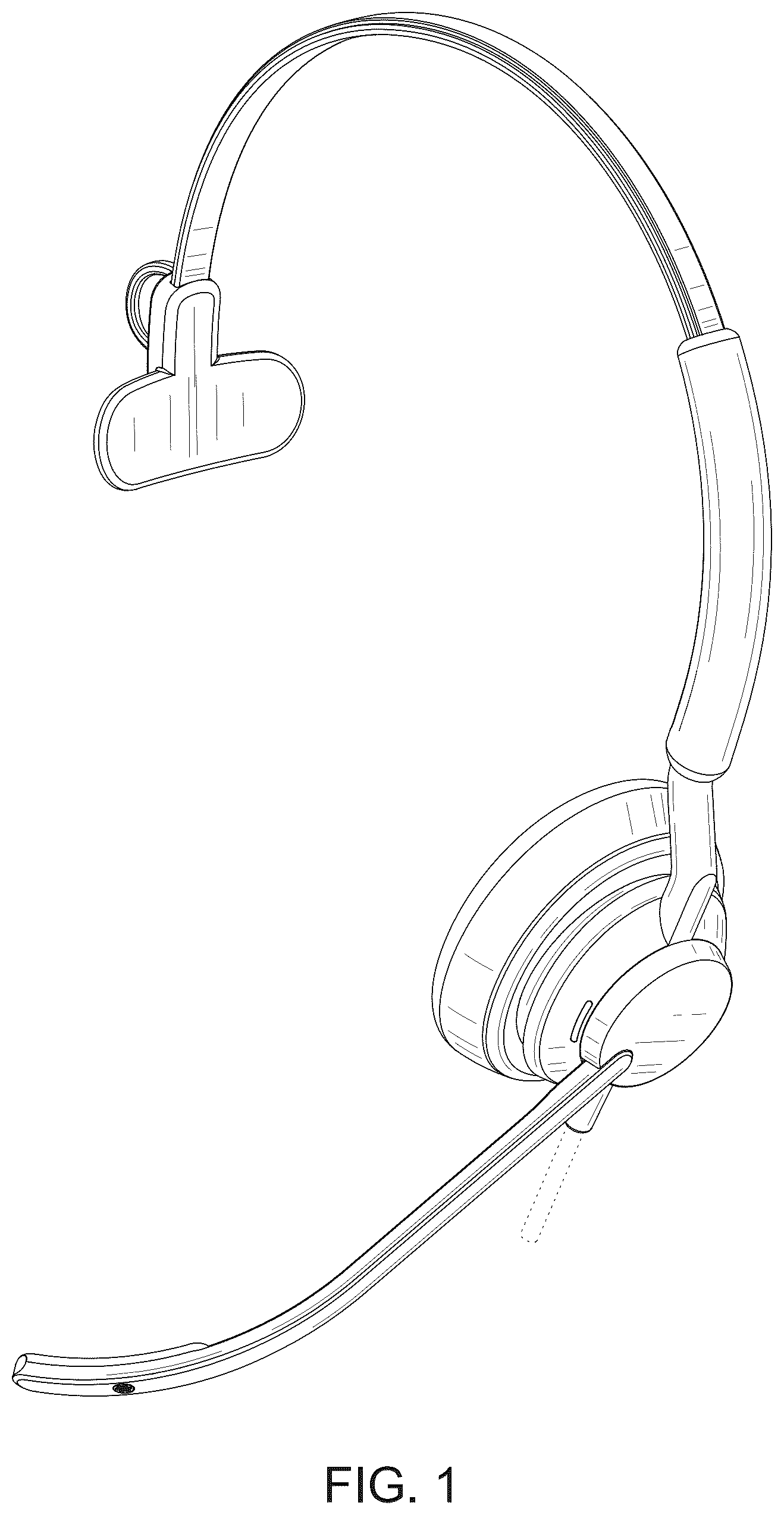 Patent USD1044771 Figure 1 – Headset for telephone