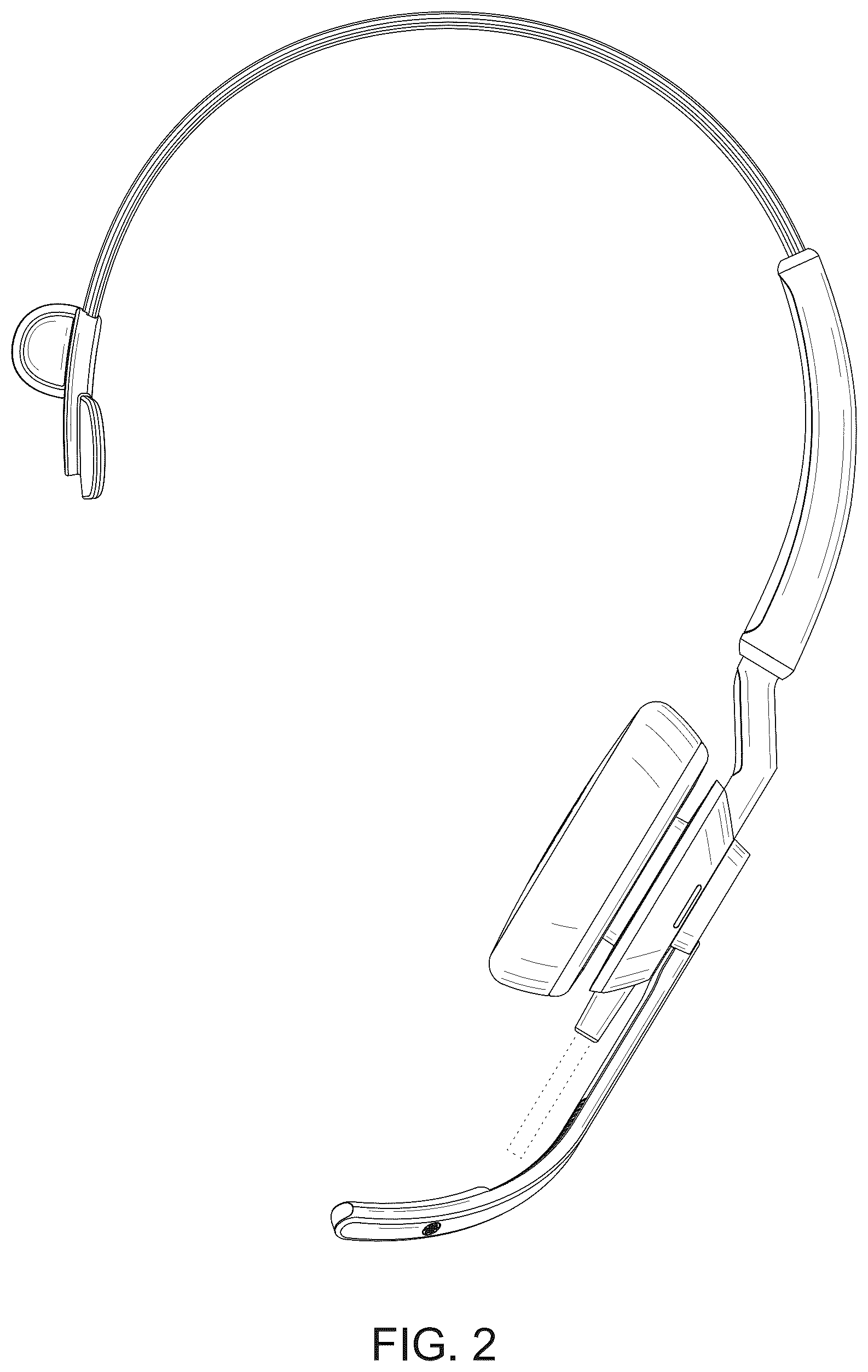 Patent USD1044771 Figure 2 – Headset for telephone