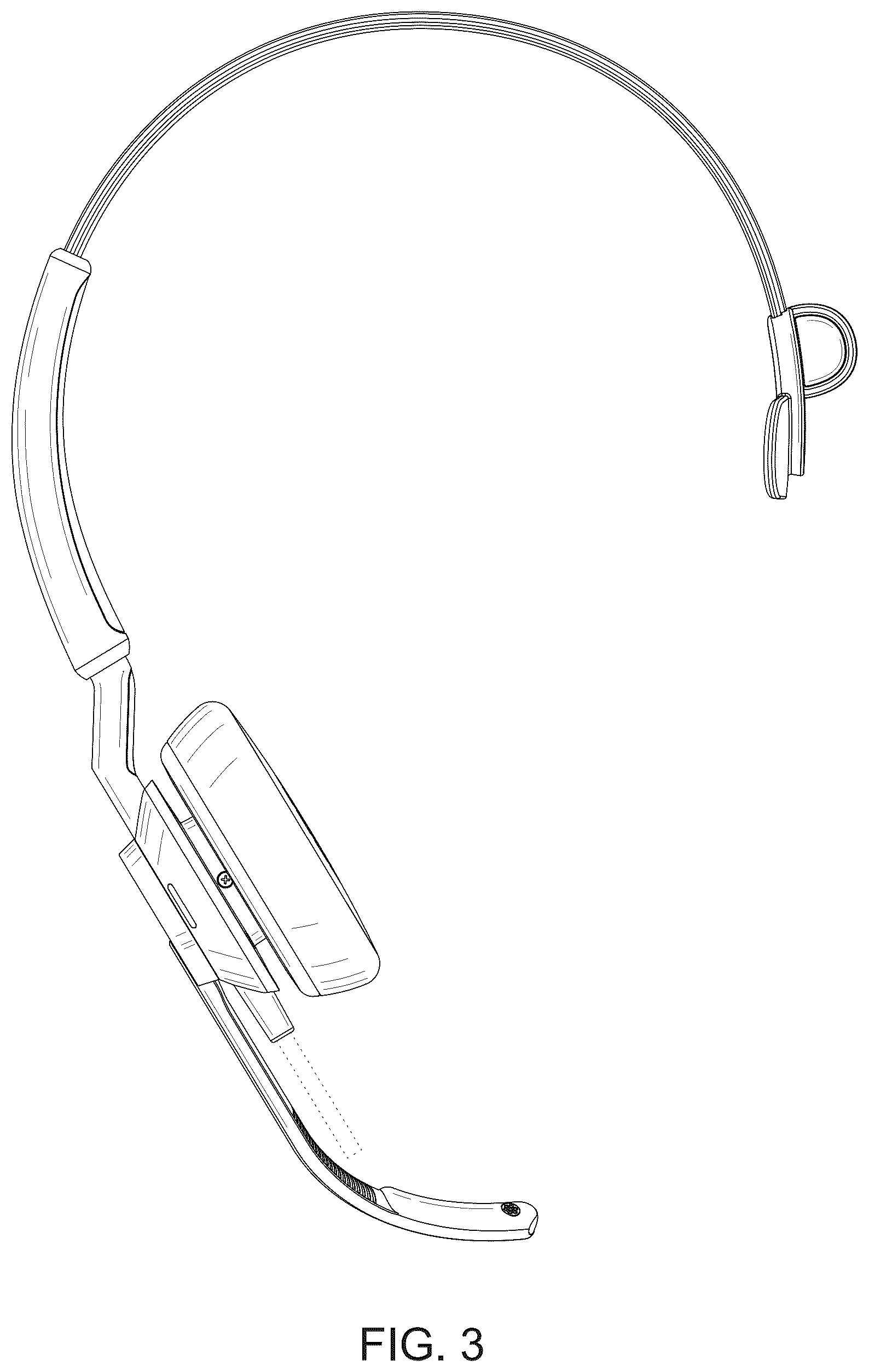 Patent USD1044771 Figure 3 – Headset for telephone