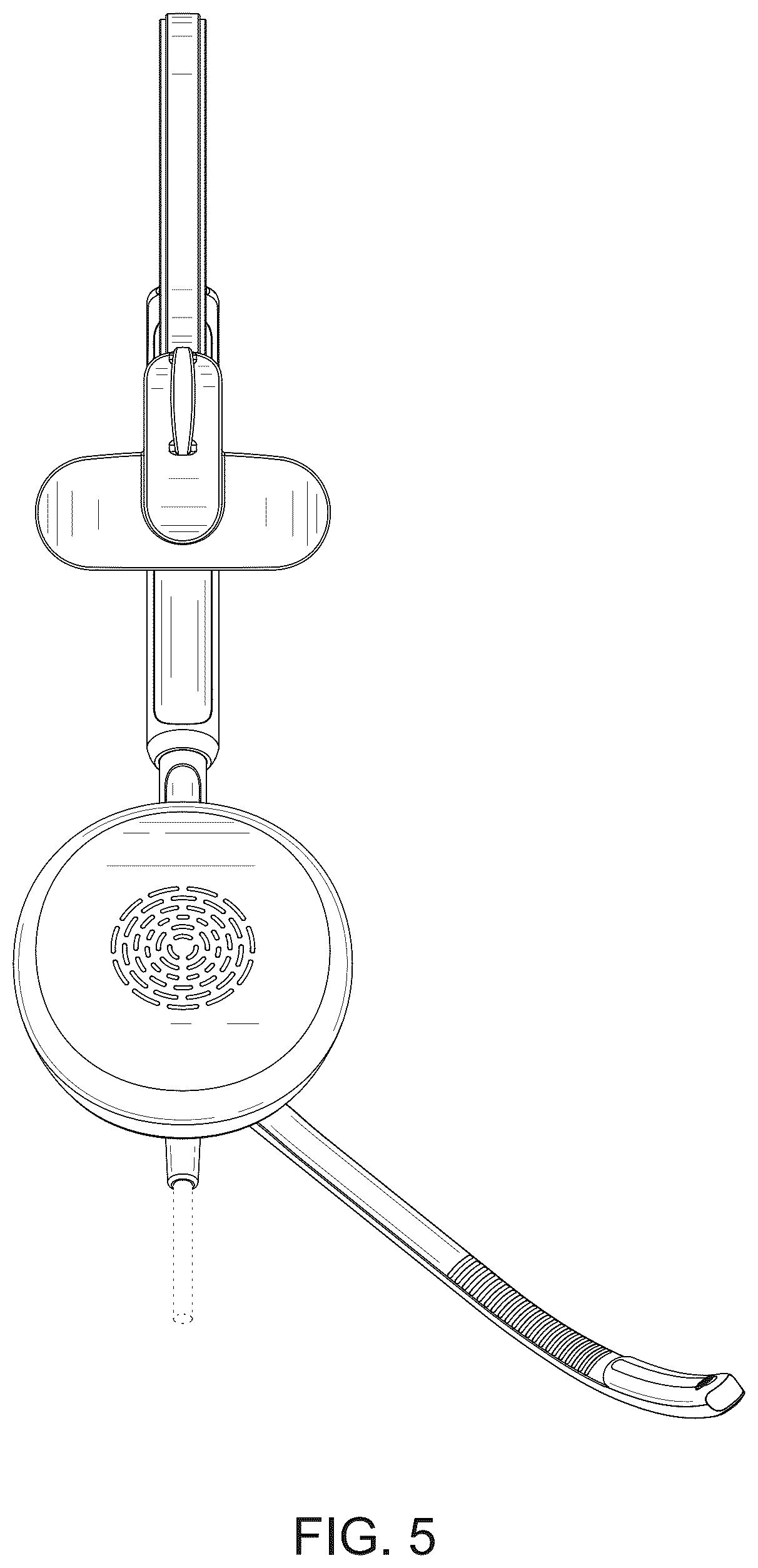 Patent USD1044771 Figure 5 – Headset for telephone