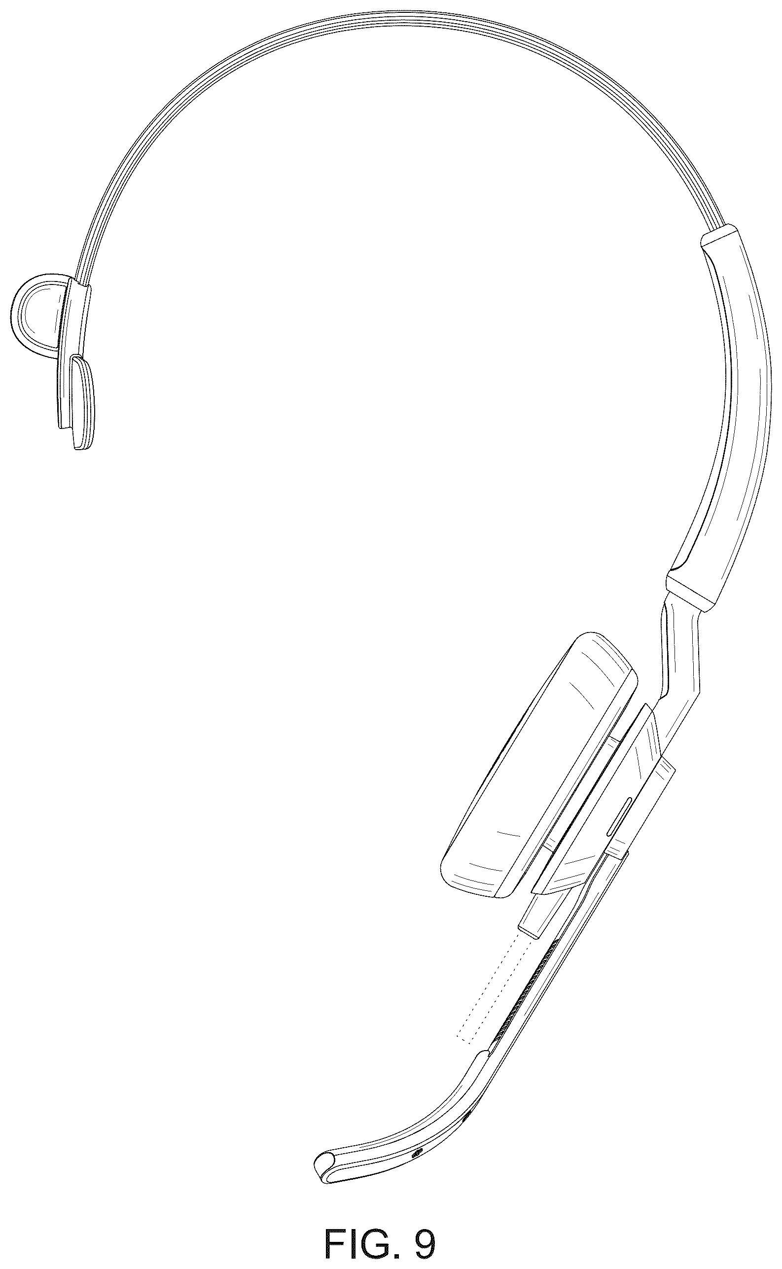 Patent USD1044771 Figure 9 – Headset for telephone