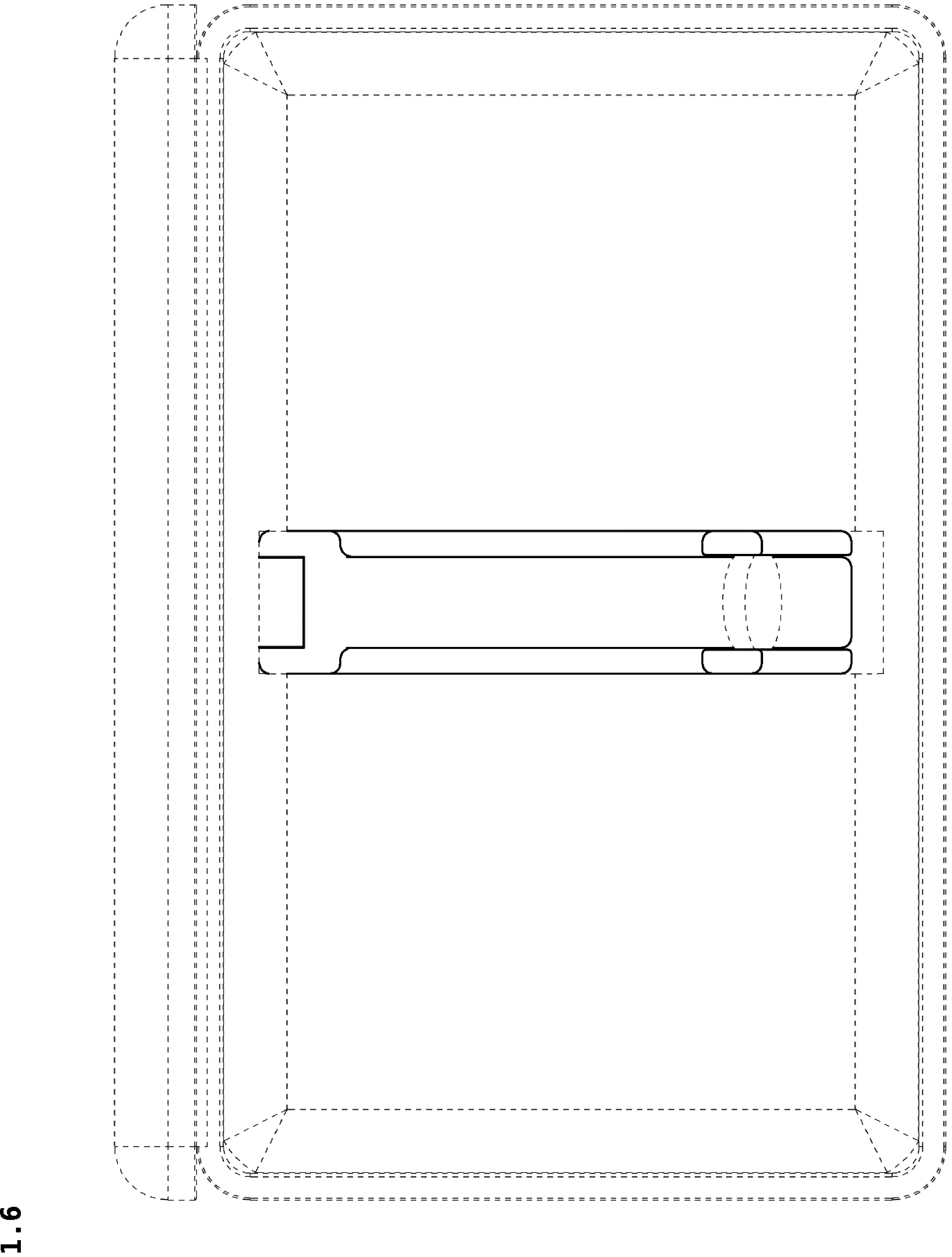 Patent USD1044775 Figure 6 – Supporting arm for television receiver