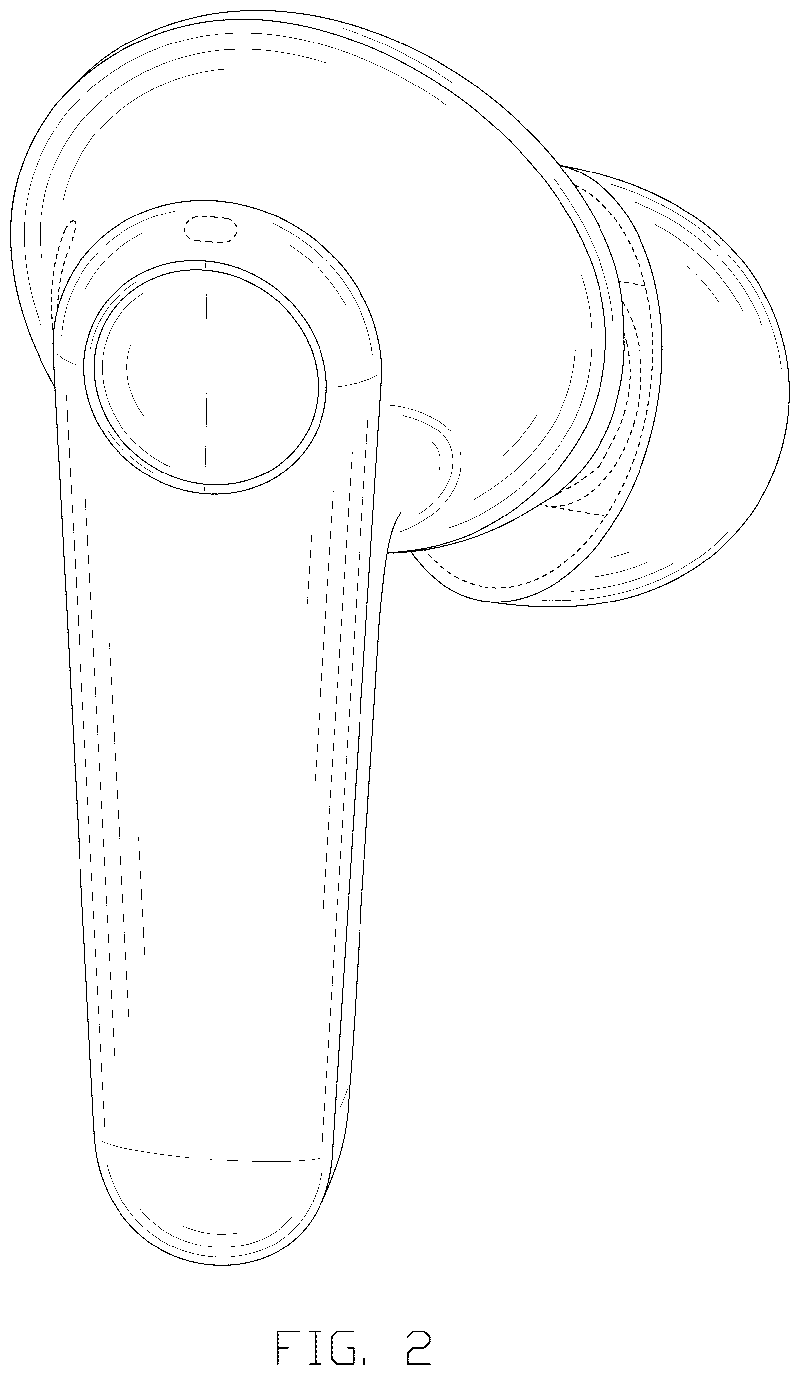 Patent USD1044777 Figure 2 – Pair of earphones