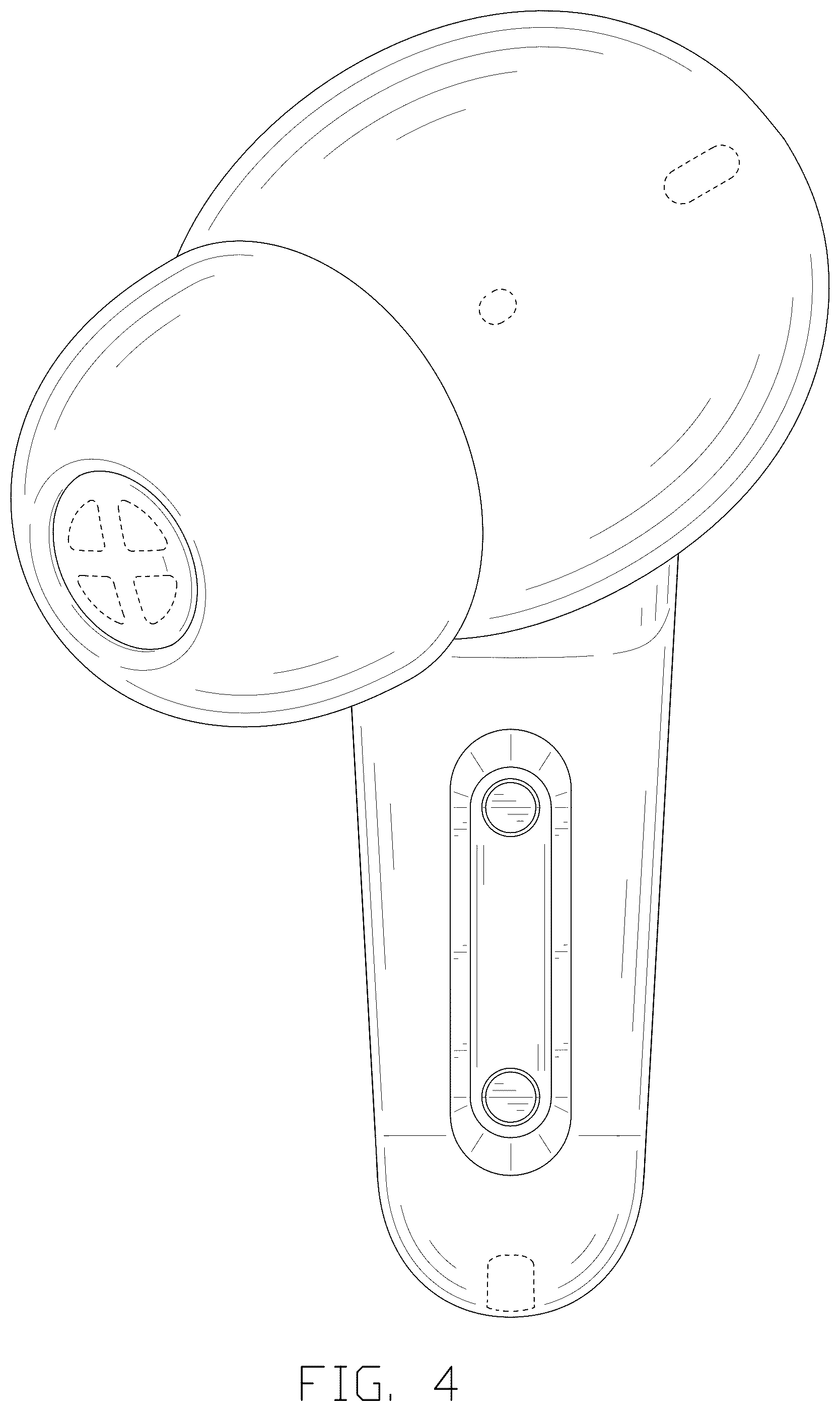 Patent USD1044777 Figure 4 – Pair of earphones
