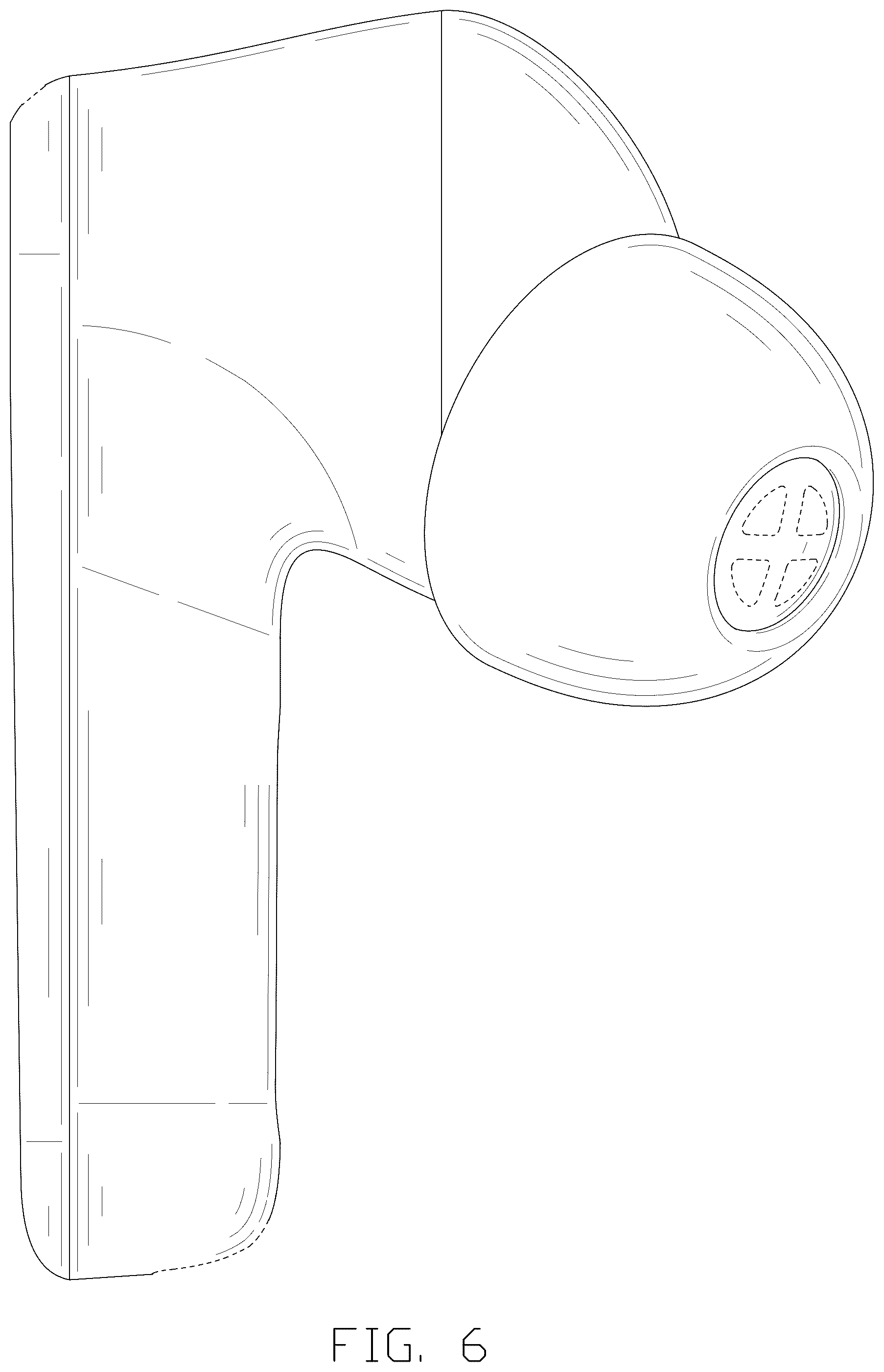 Patent USD1044777 Figure 6 – Pair of earphones