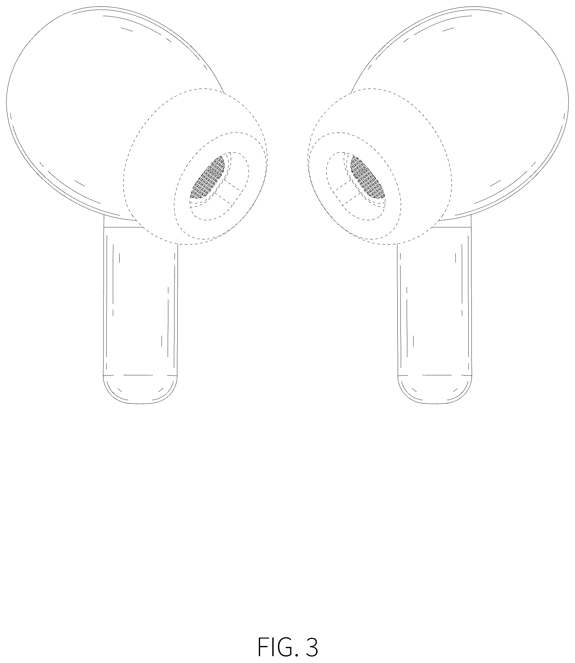 Patent USD1044778 Figure 3 – Wireless earbuds